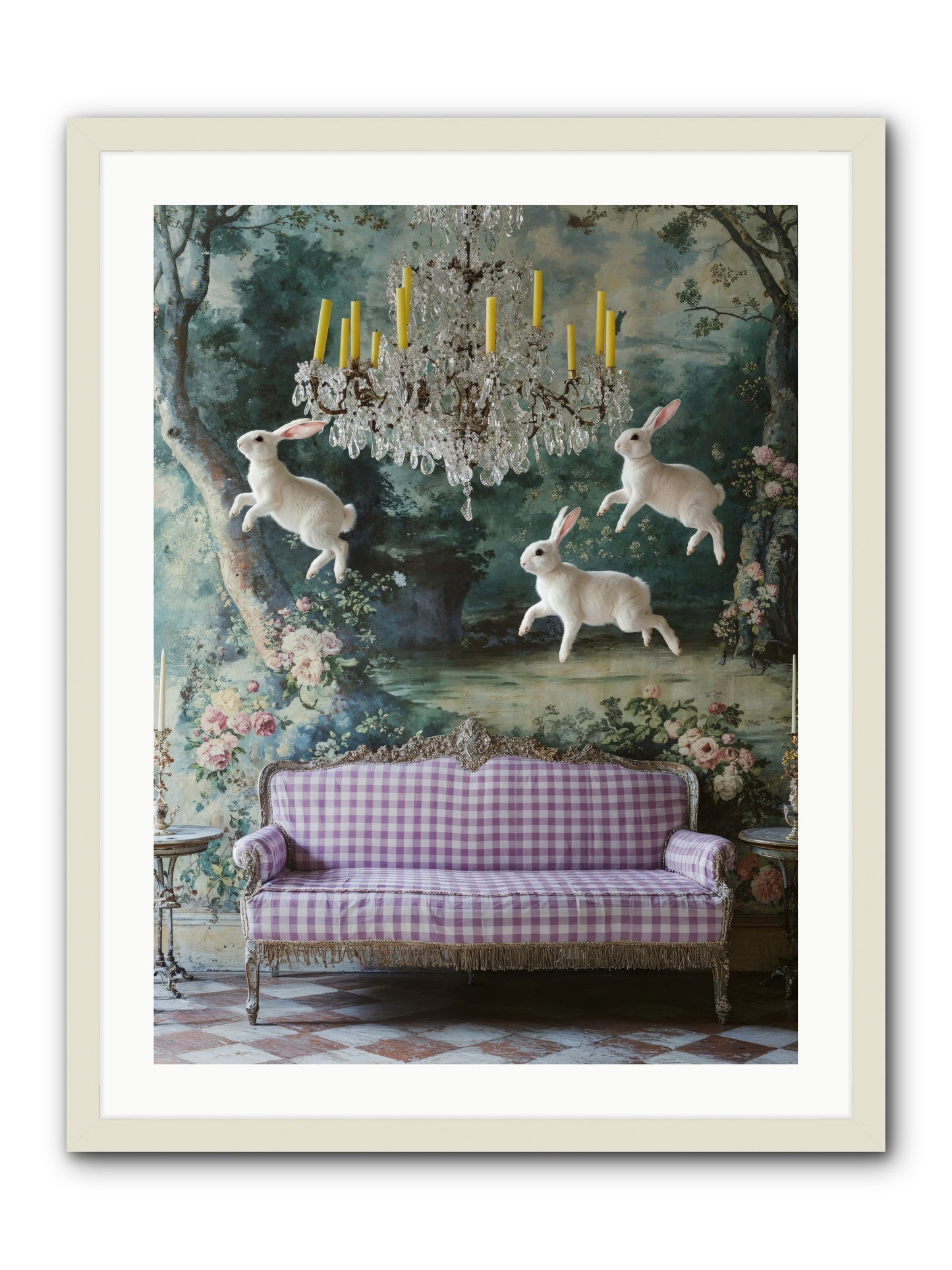 Theater Of Morning Light -- Framed Print - White 24x32