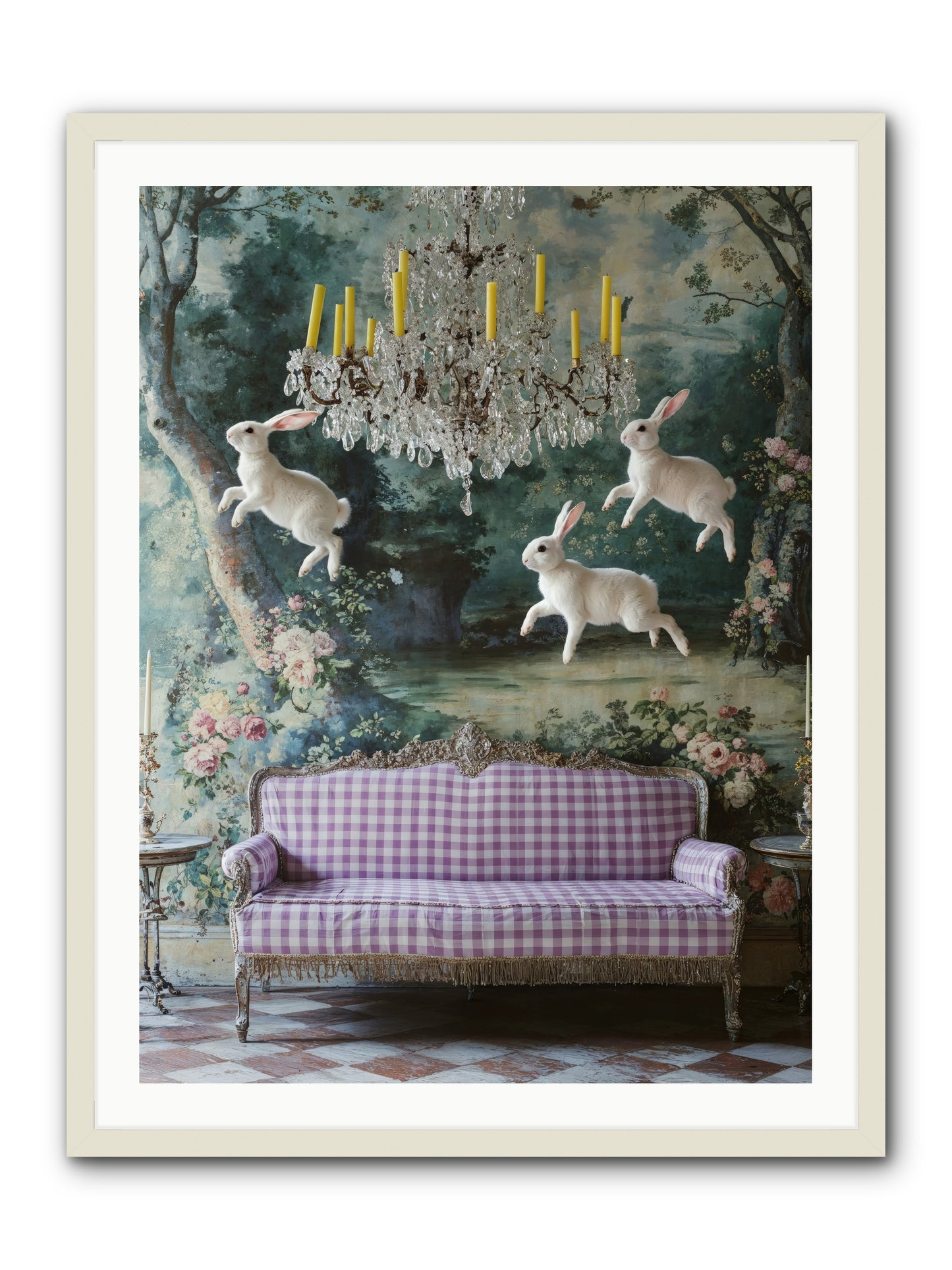 Theater Of Morning Light -- Framed Print - White 30x40