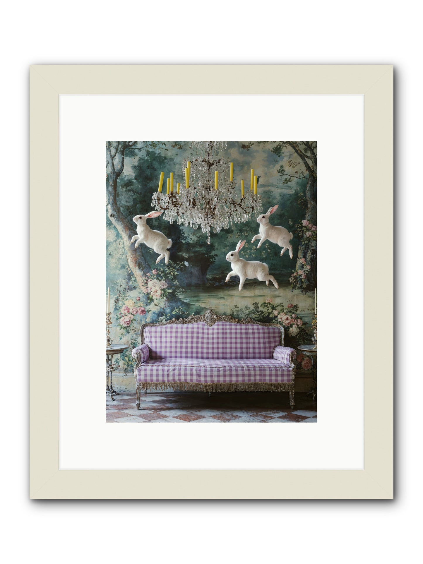 Theater Of Morning Light -- Framed Print - White 9x12