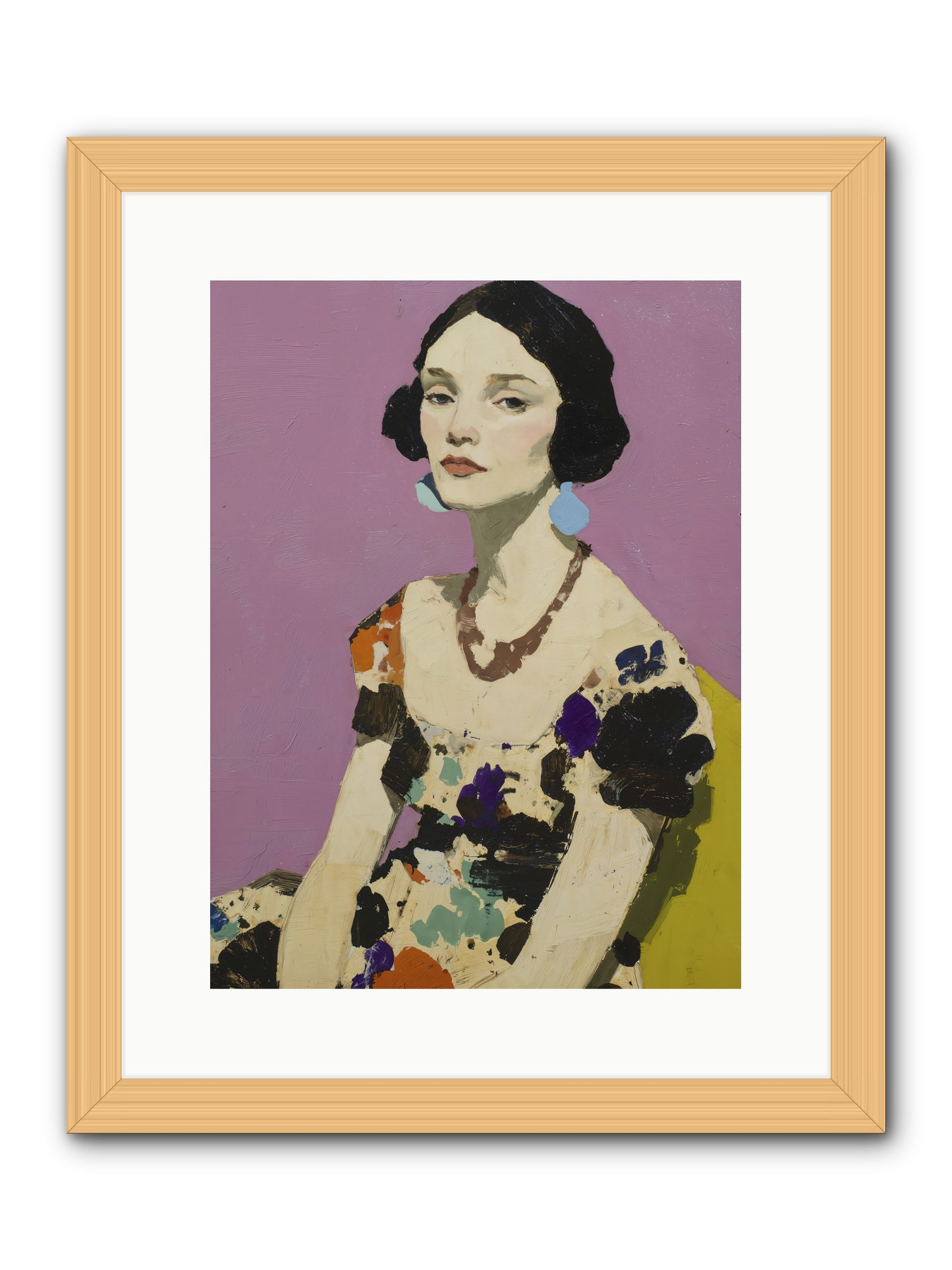 Theatre Queen -- Framed Print - Natural 12x16
