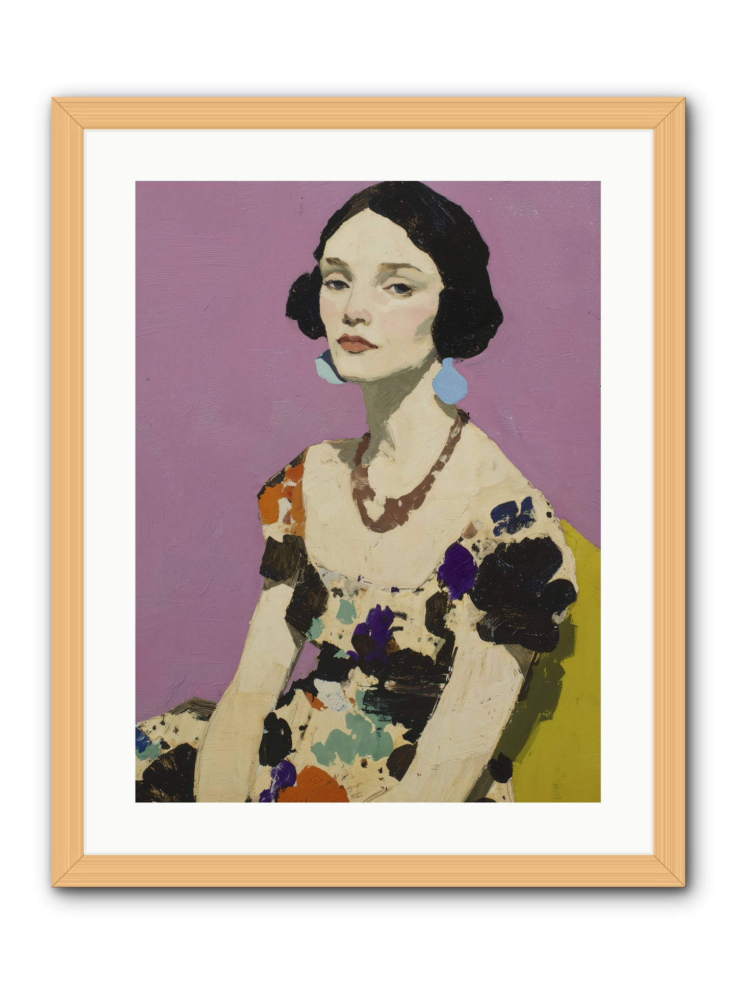 Theatre Queen -- Framed Print - Natural 18x24