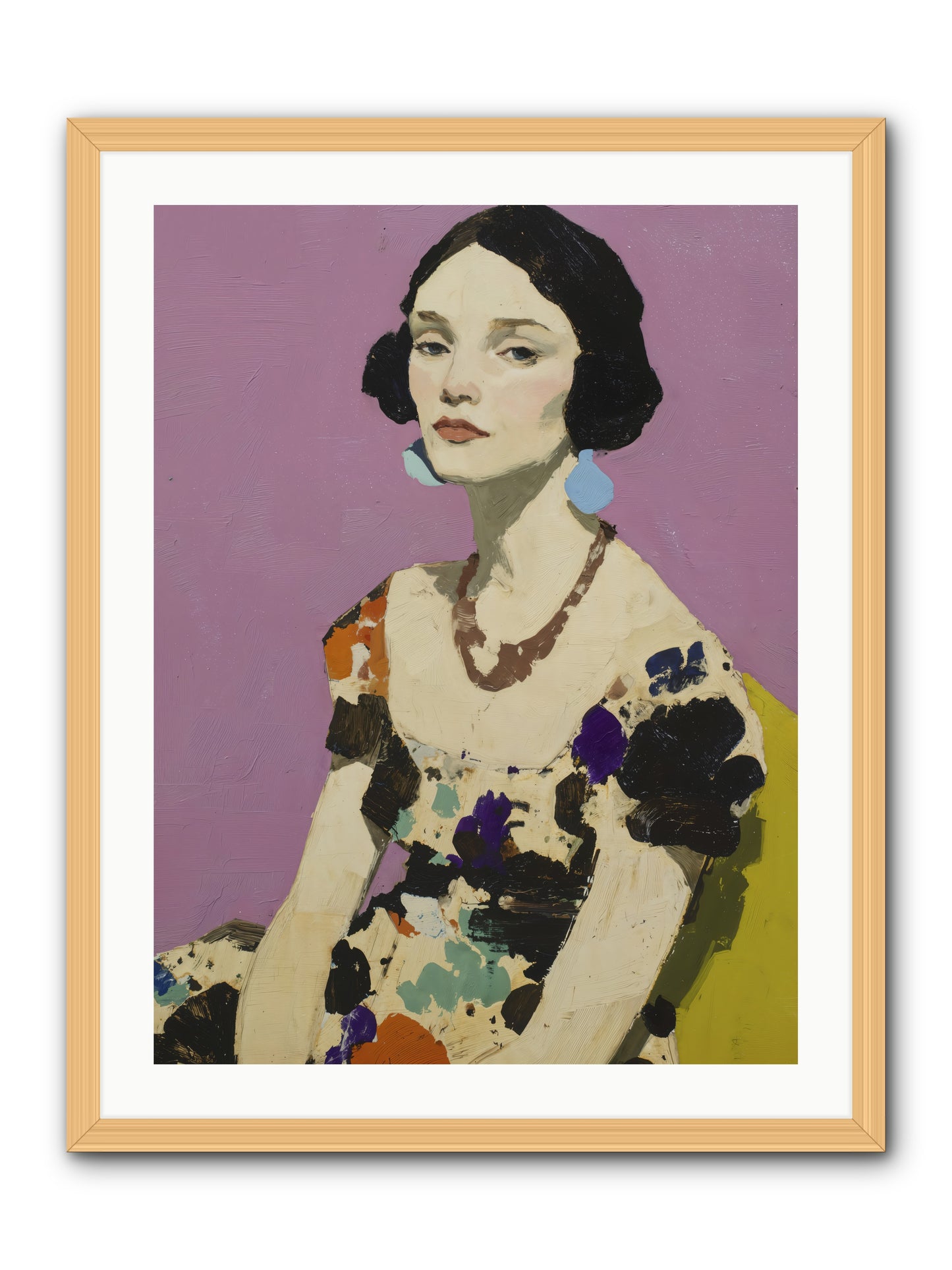 Theatre Queen -- Framed Print - Natural 24x32