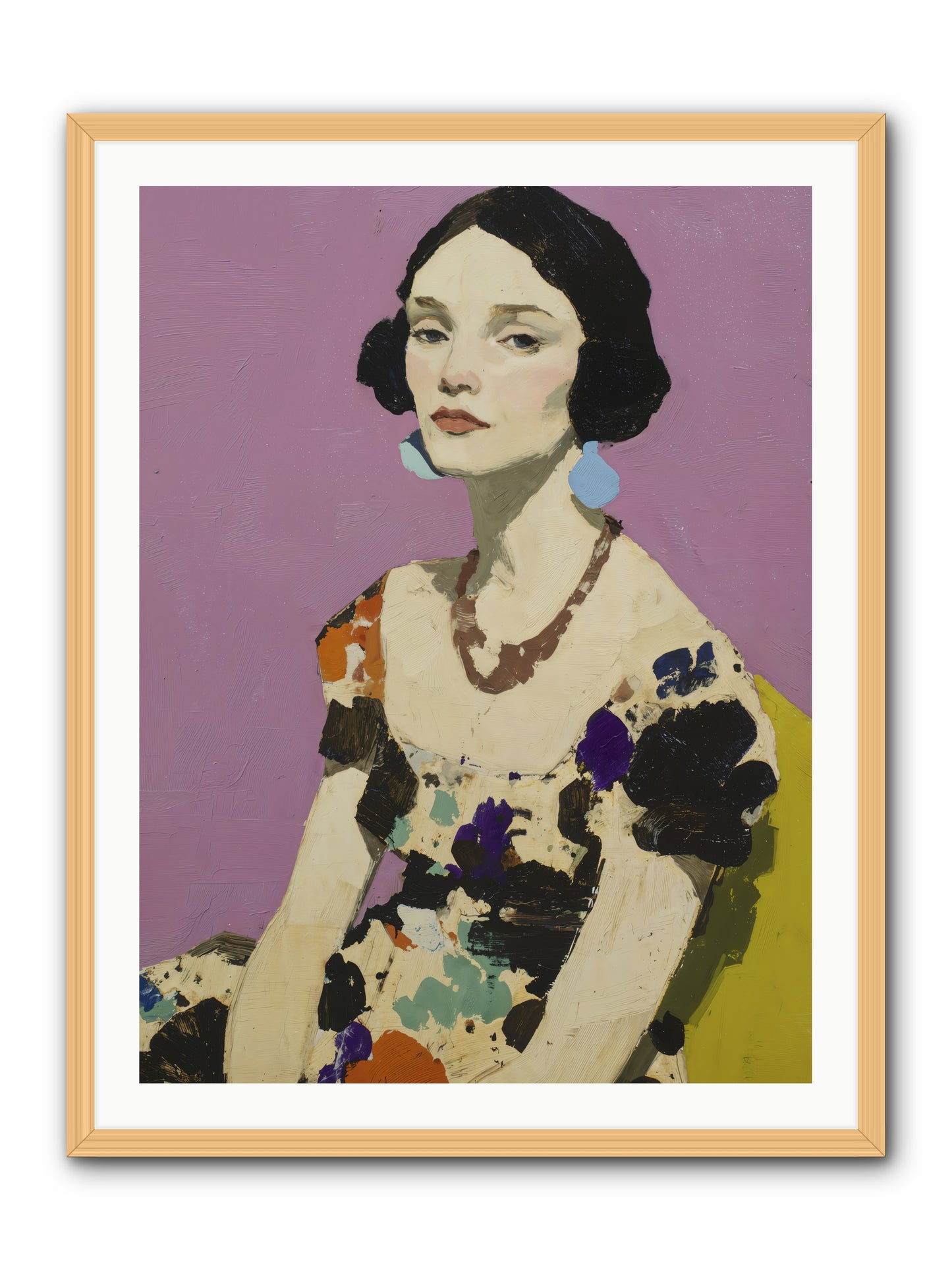 Theatre Queen -- Framed Print - Natural 30x40