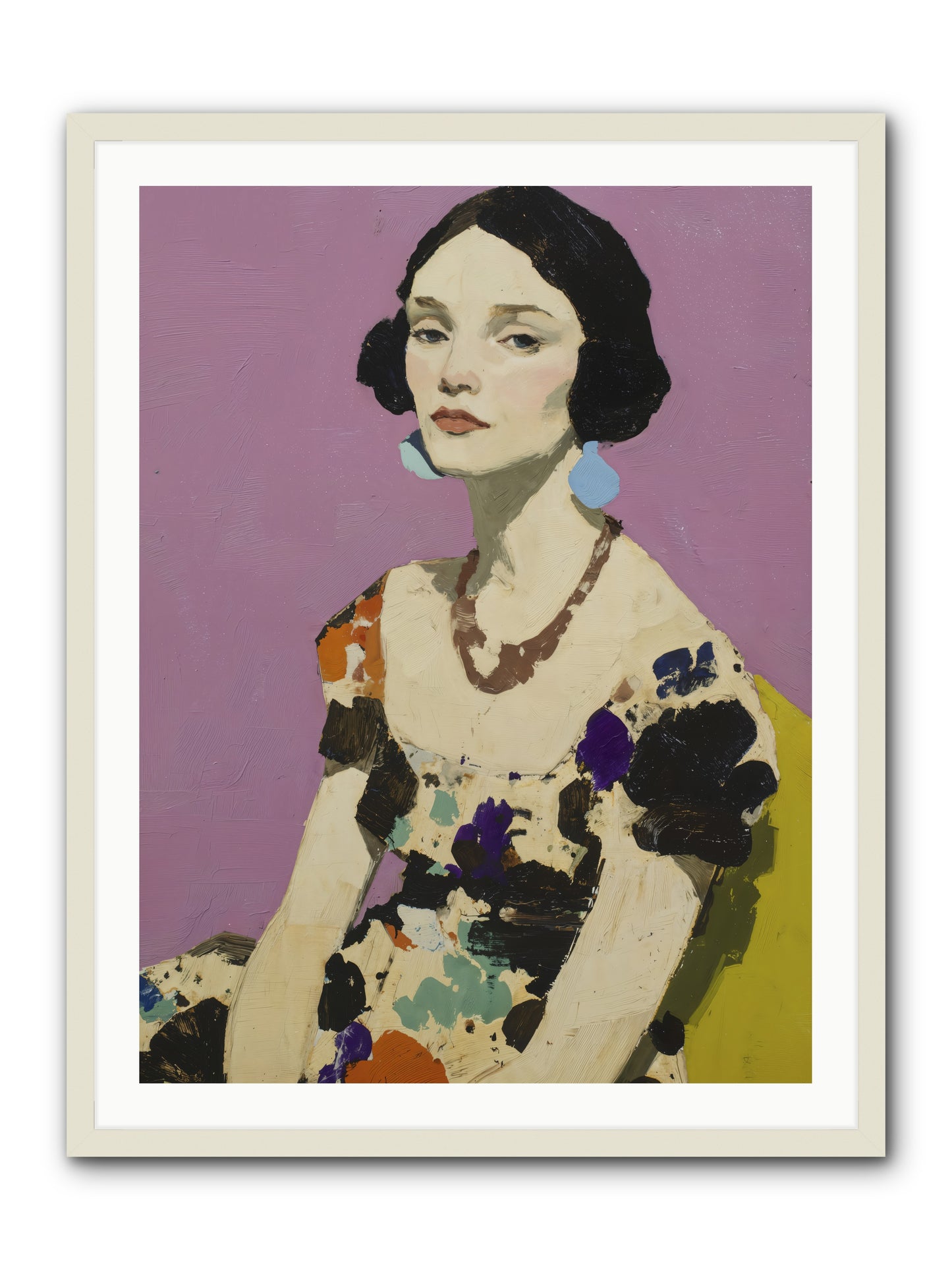Theatre Queen -- Framed Print - White 30x40