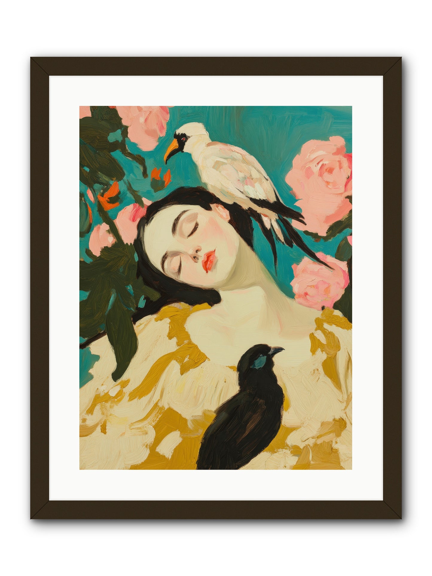 Theodora Nightshade-REZ -- Framed Print - Black 18x24