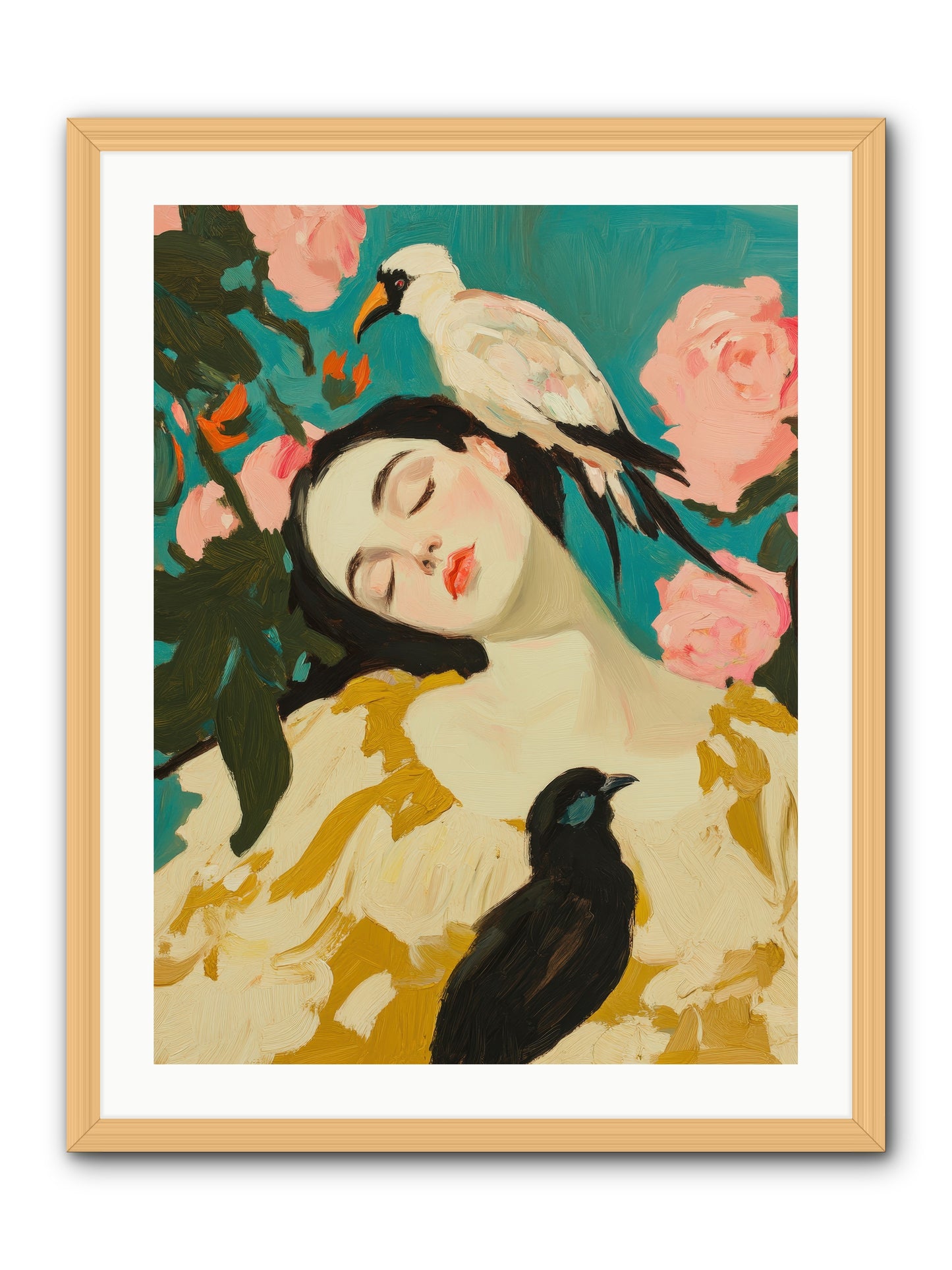 Theodora Nightshade-REZ -- Framed Print - Natural 24x32