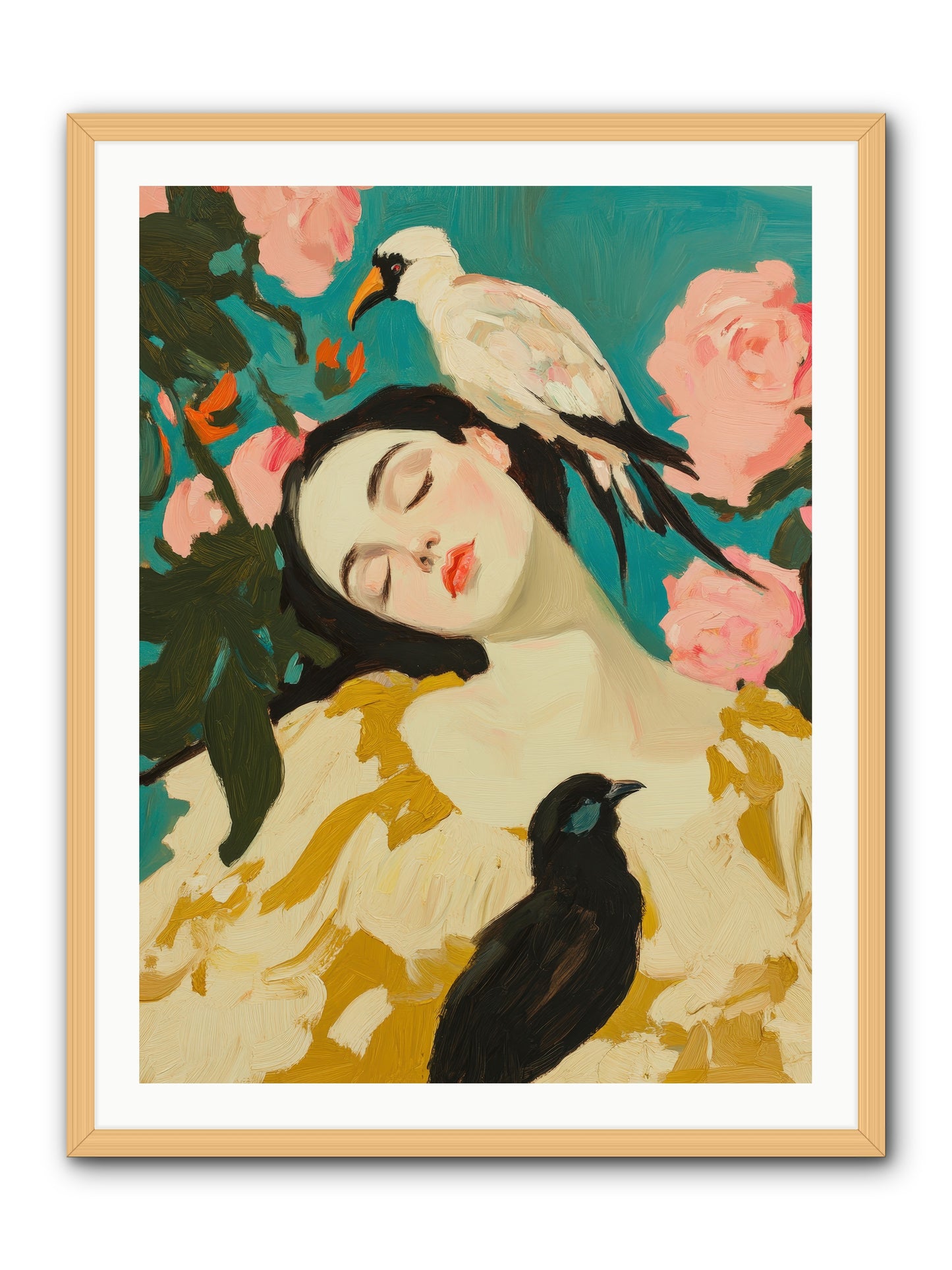 Theodora Nightshade-REZ -- Framed Print - Natural 30x40