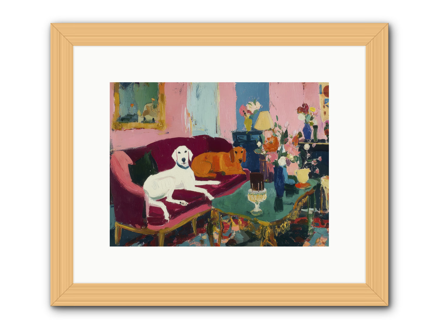 They Lived Well -- Framed Print - Natural 12x9