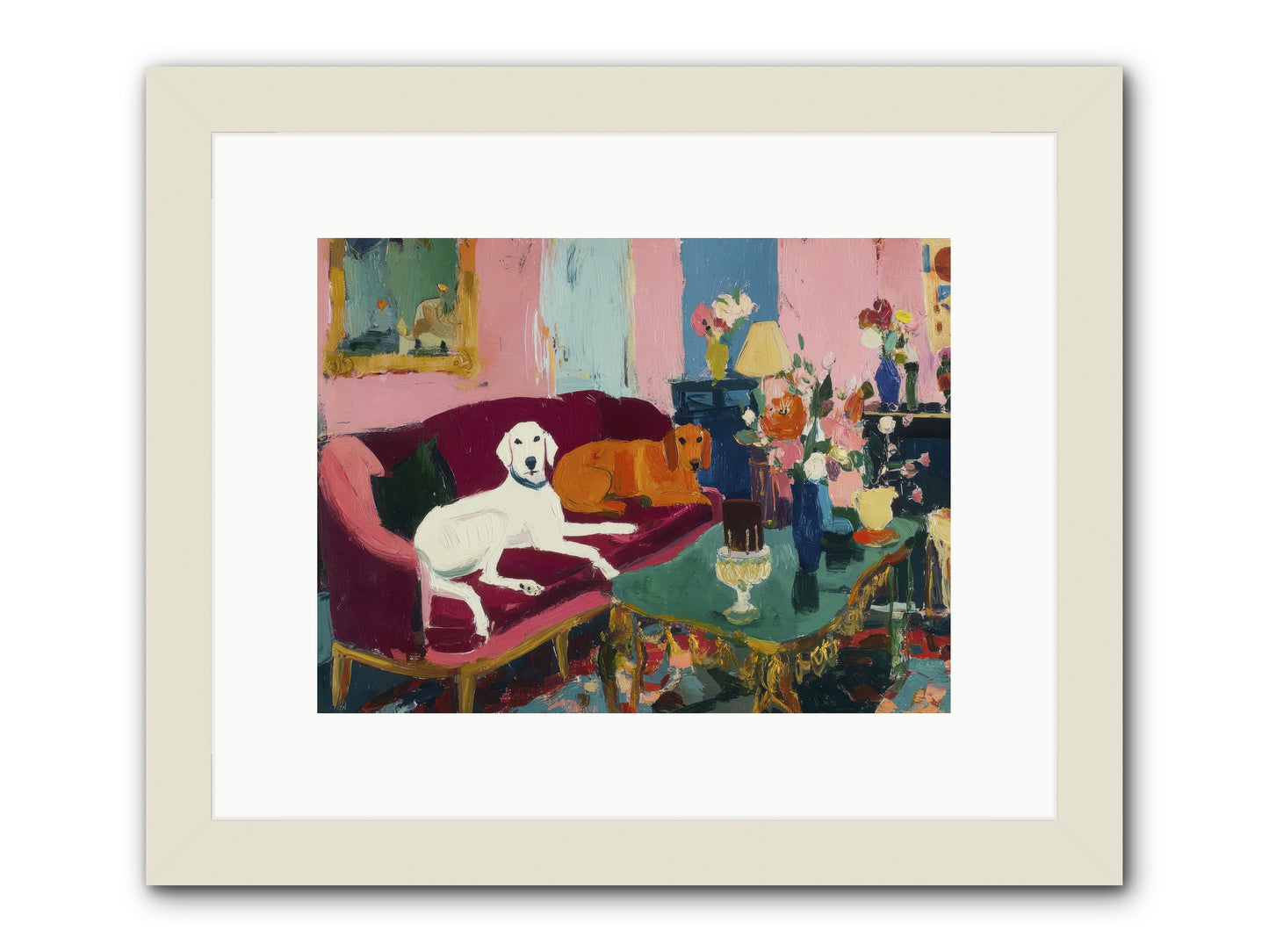 They Lived Well -- Framed Print - White 12x9