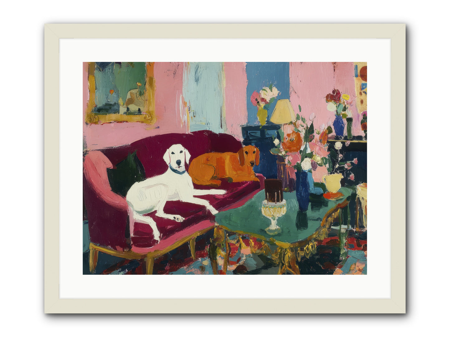 They Lived Well -- Framed Print - White 24x18