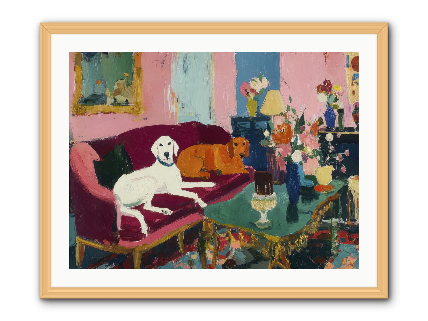 They Lived Well -- Framed Print - Natural 32x24