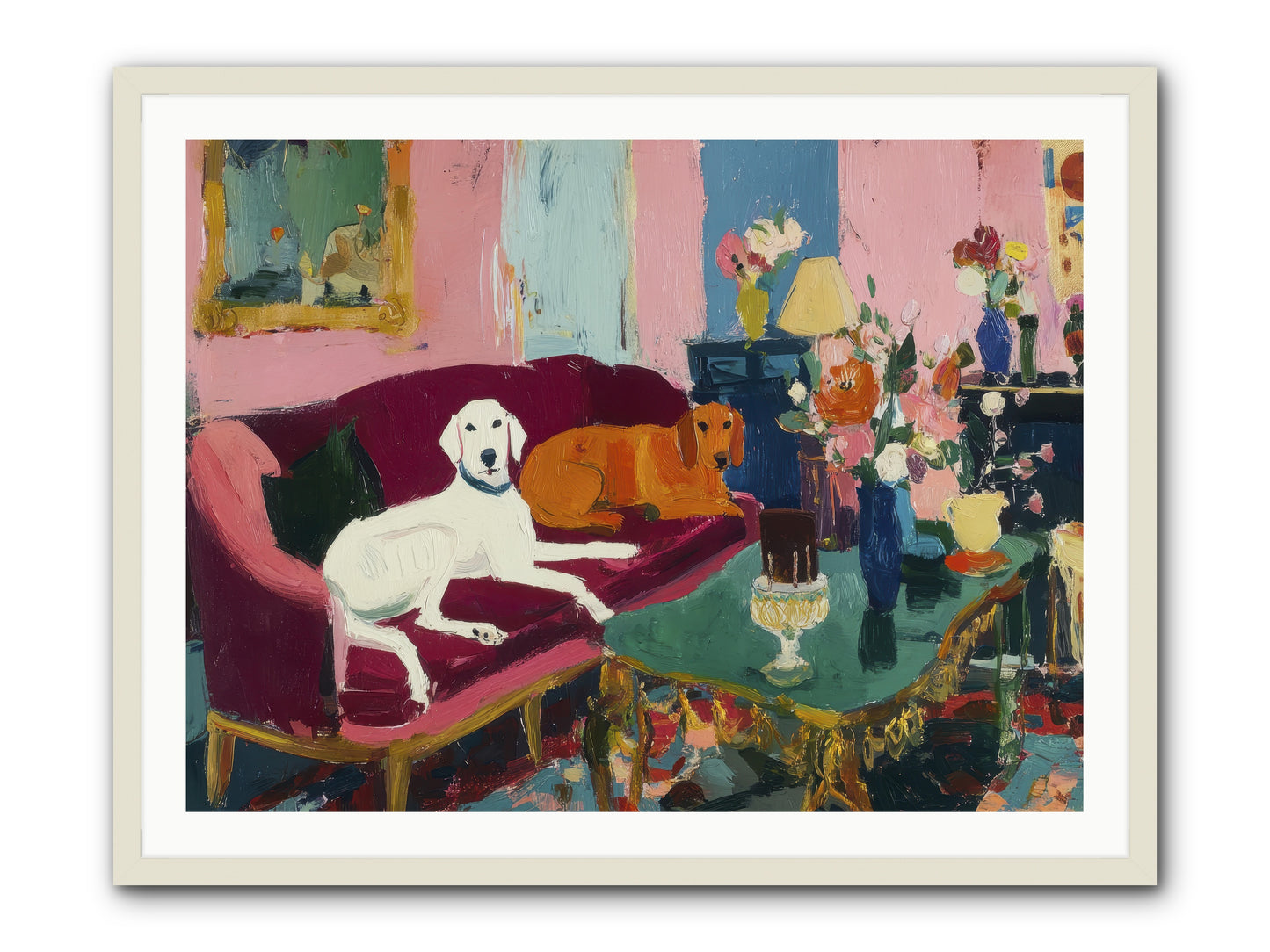 They Lived Well -- Framed Print - White 40x30