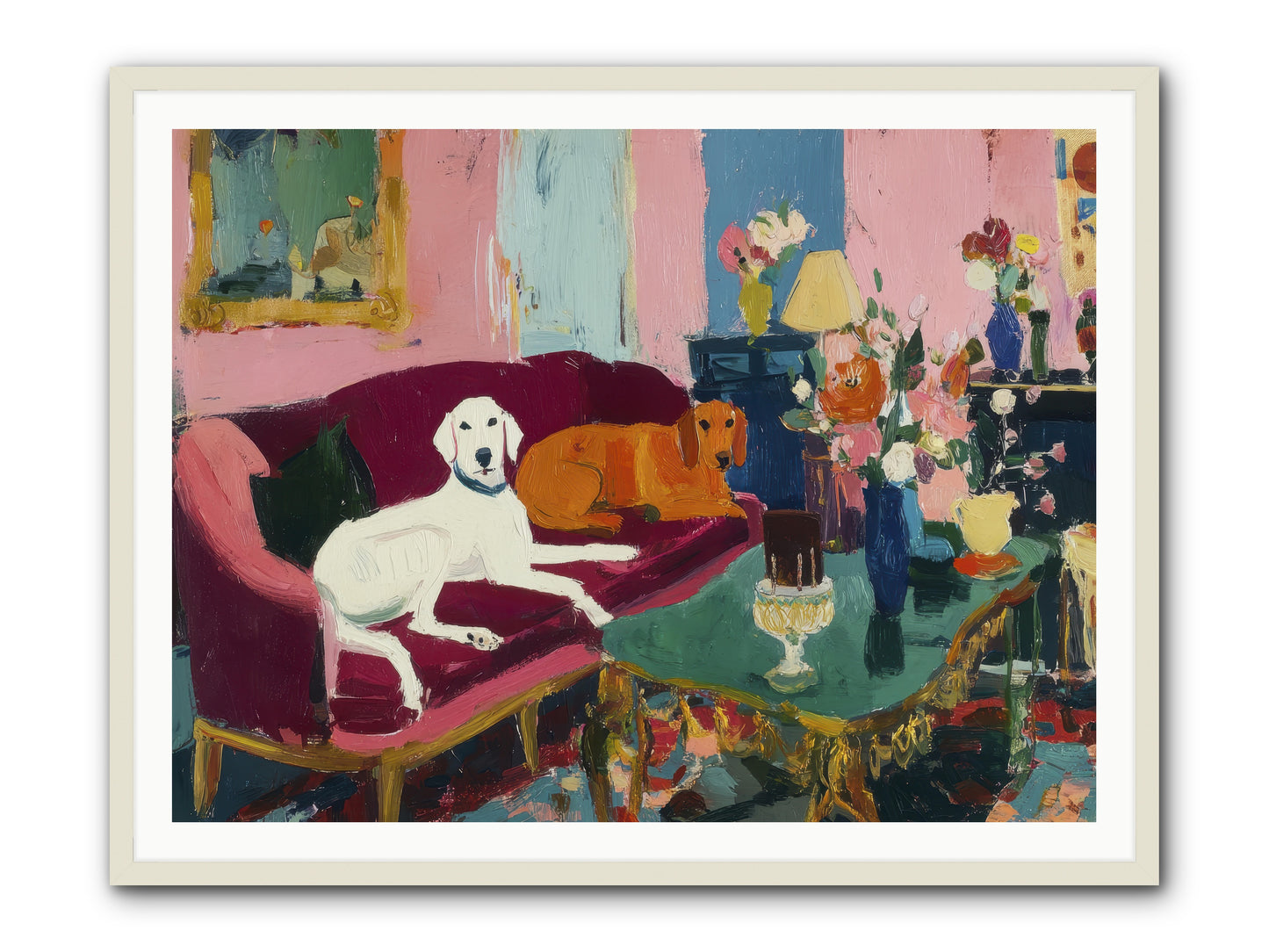 They Lived Well -- Framed Print - White 48x36