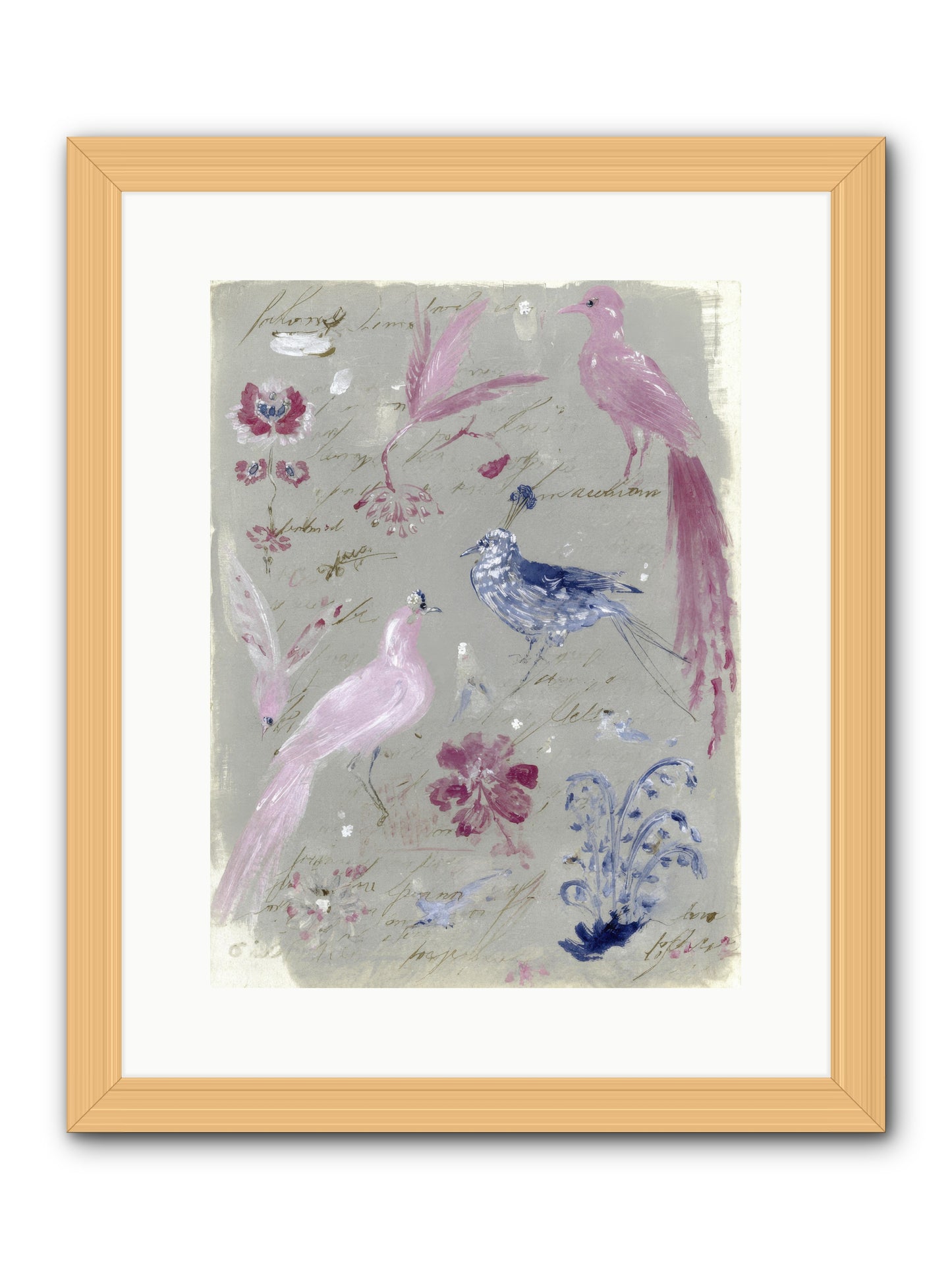 Thimble & Moon Society -- Framed Print - Natural 12x16