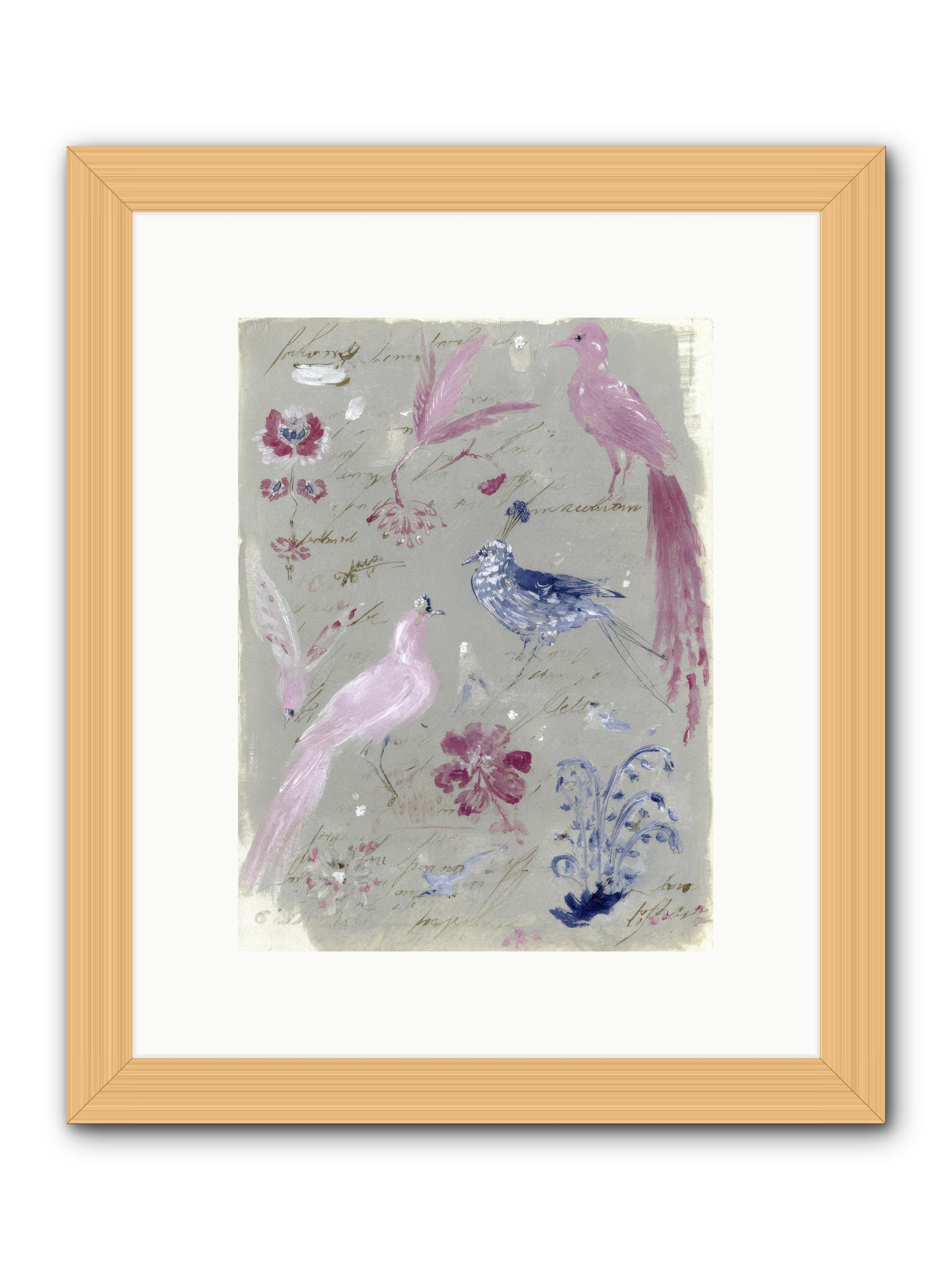 Thimble & Moon Society -- Framed Print - Natural 9x12