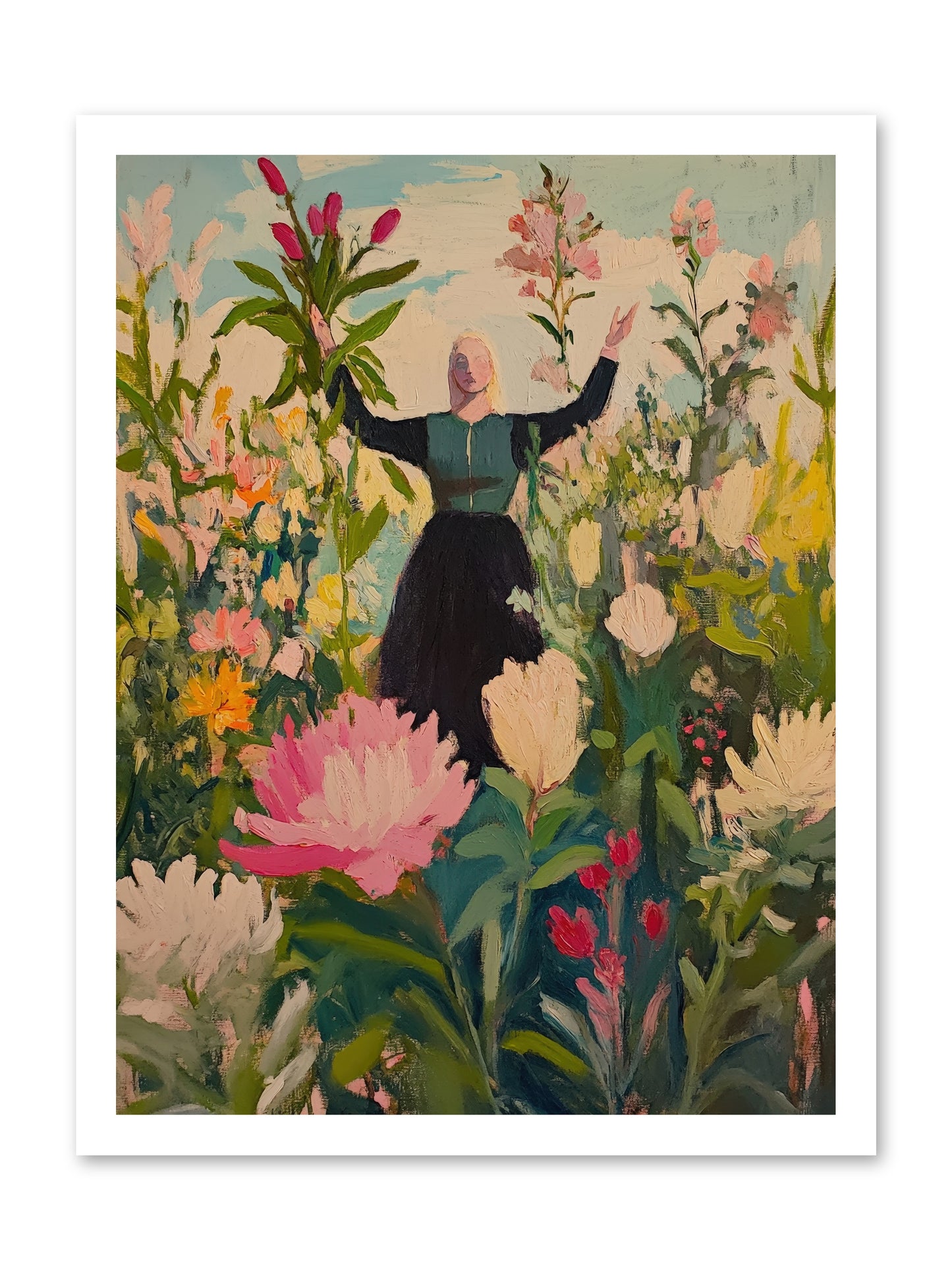 Thistle Lovebird-REZ -- Loose Canvas Print 18x24