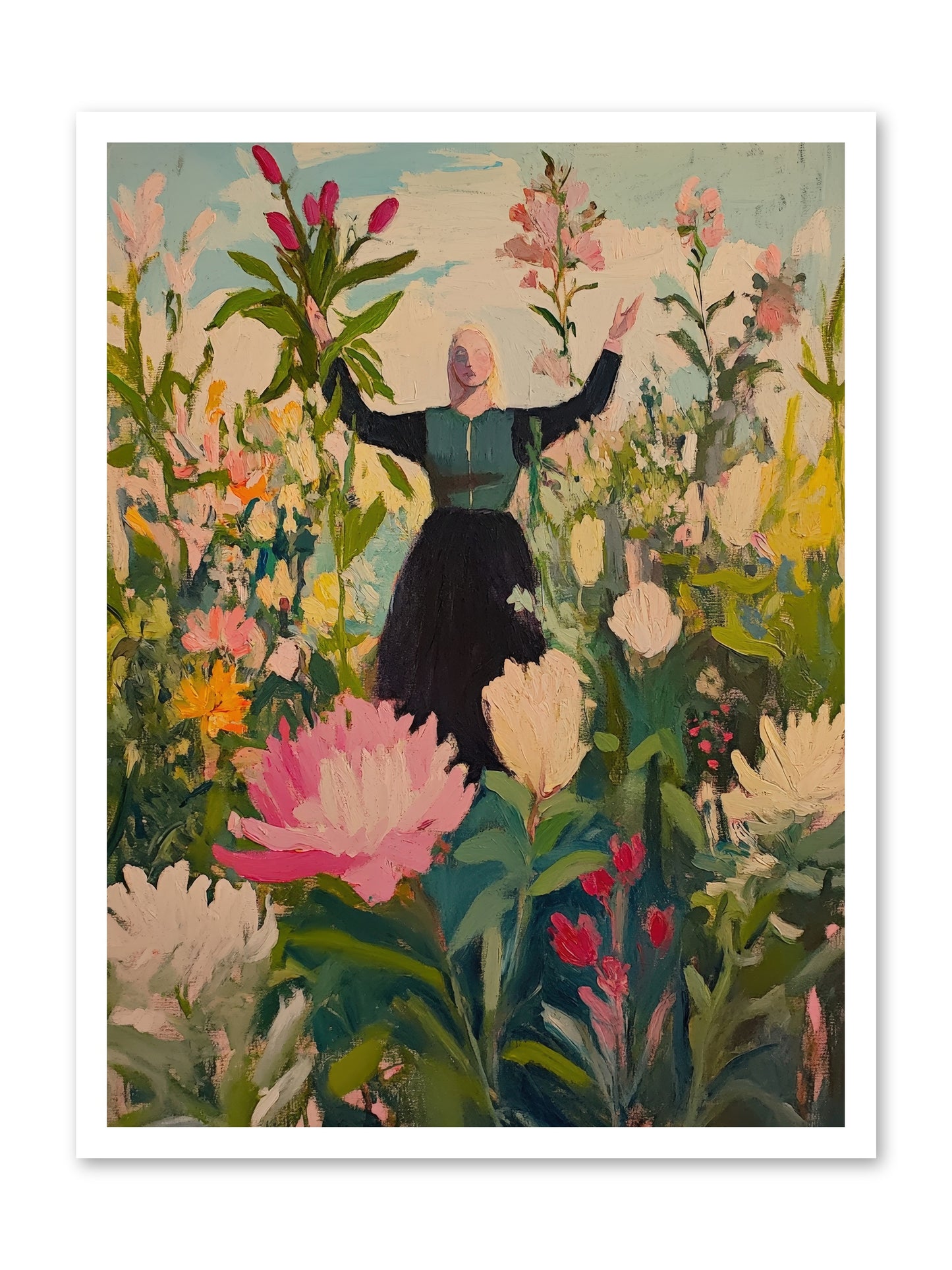 Thistle Lovebird-REZ -- Paper Print 24x32
