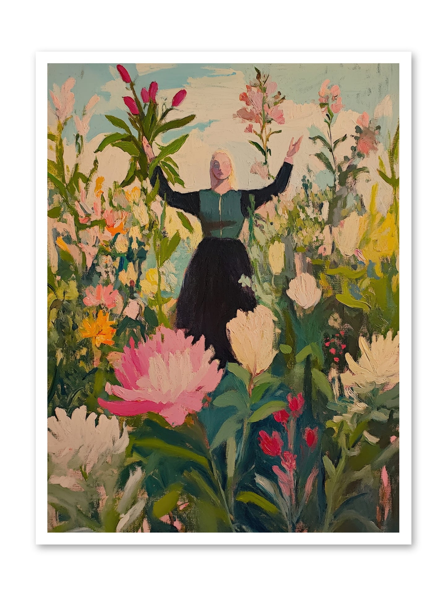 Thistle Lovebird-REZ -- Paper Print 30x40