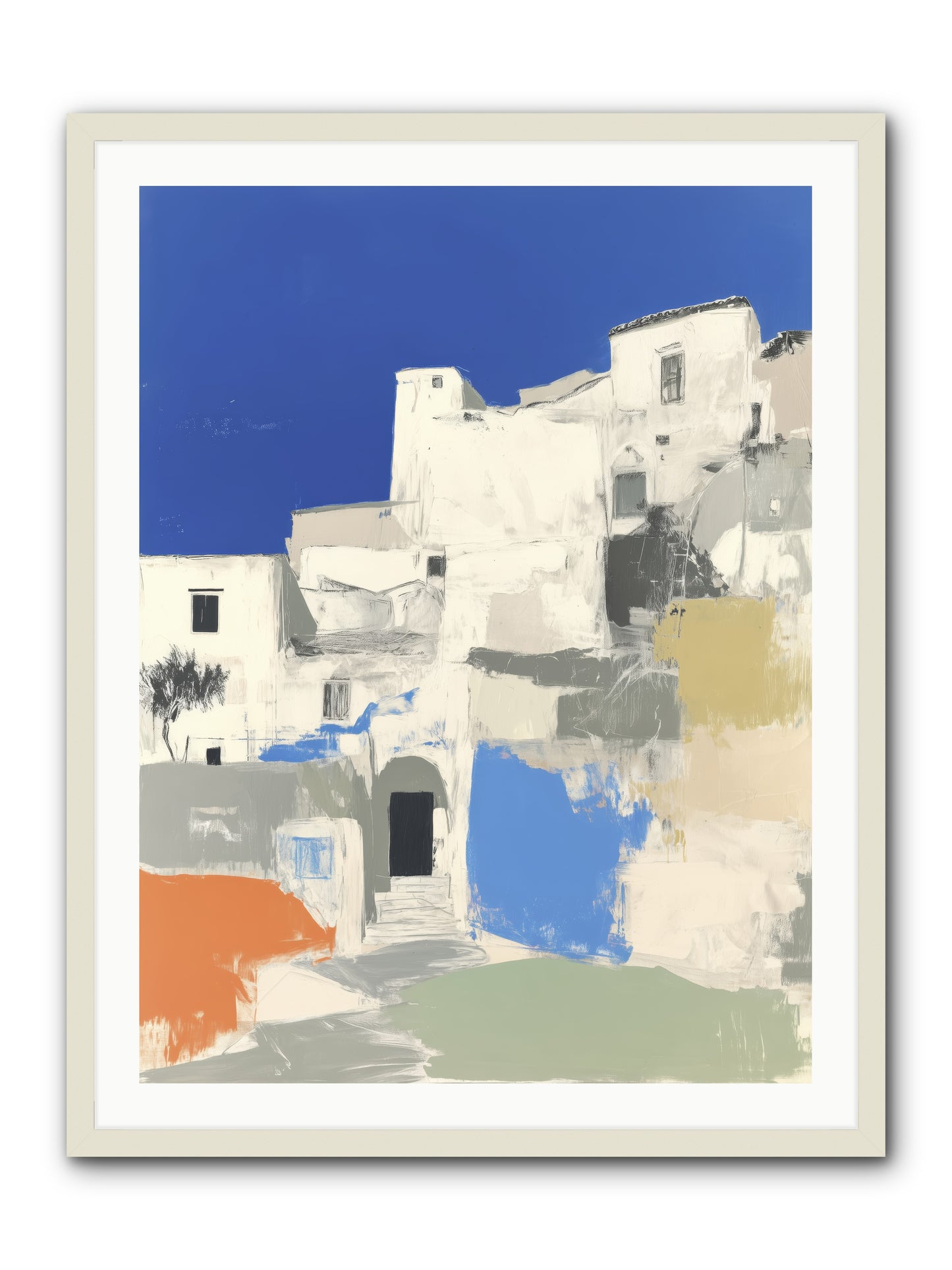 Thistleborne -- Framed Print - White 30x40