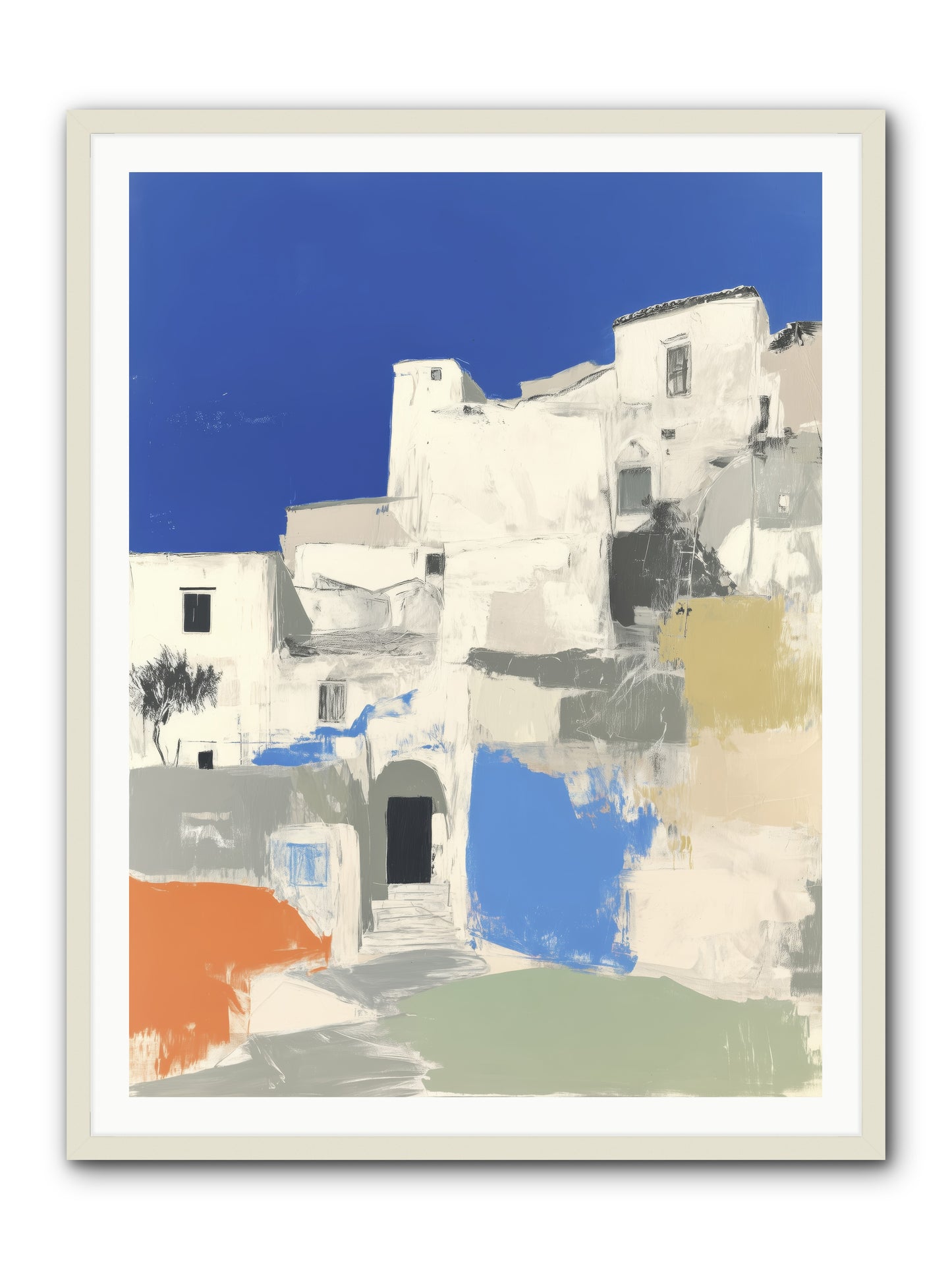 Thistleborne -- Framed Print - White 36x48
