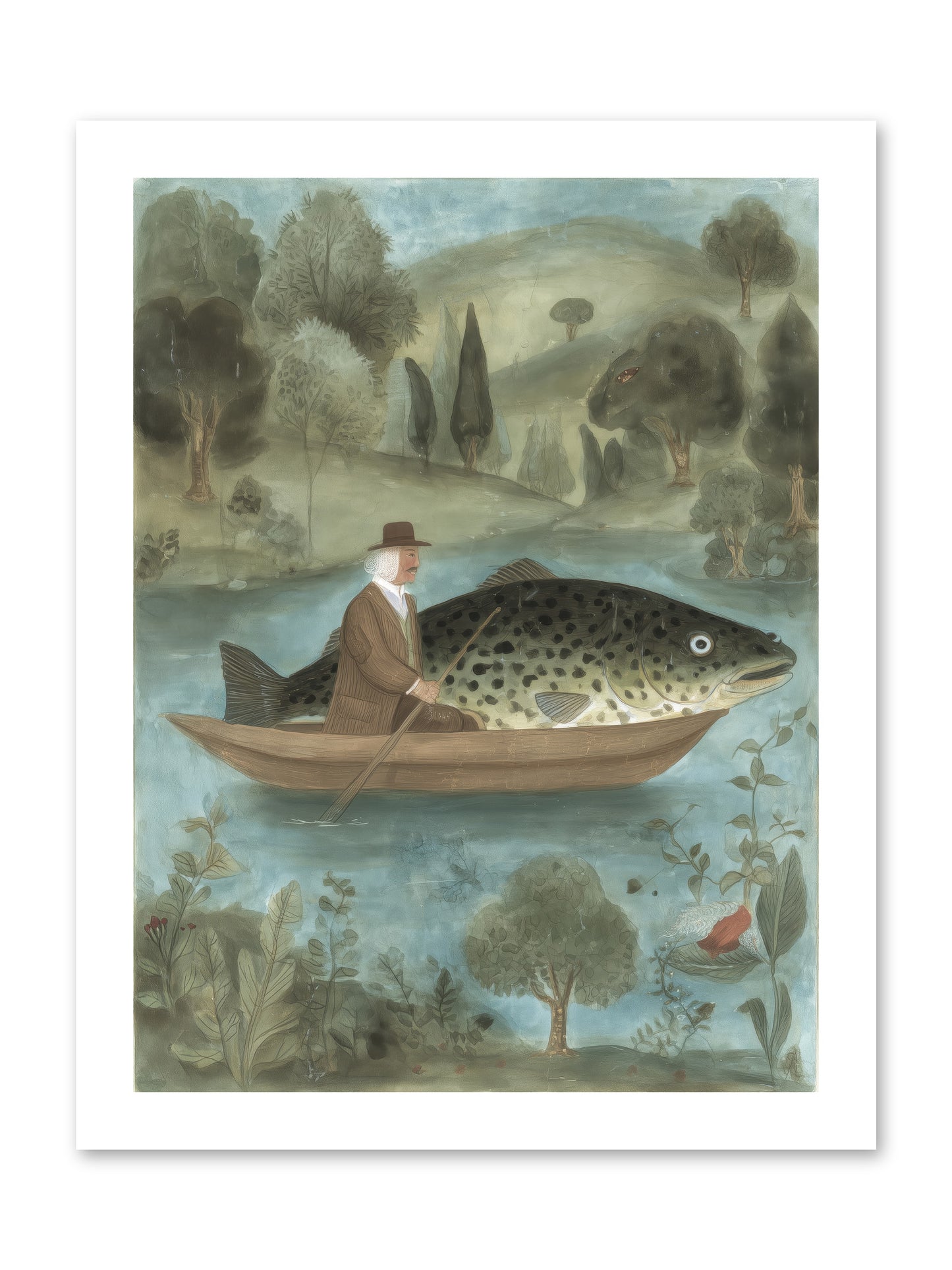 Thoreau's Pond -- Paper Print 12x16