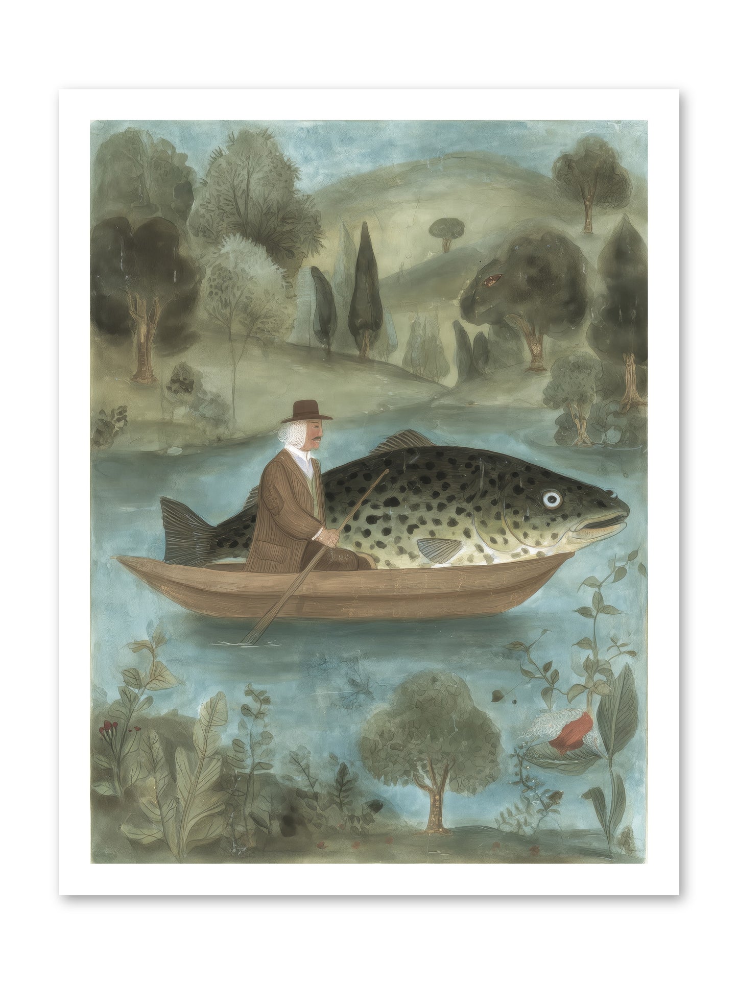 Thoreau's Pond -- Loose Canvas Print 18x24