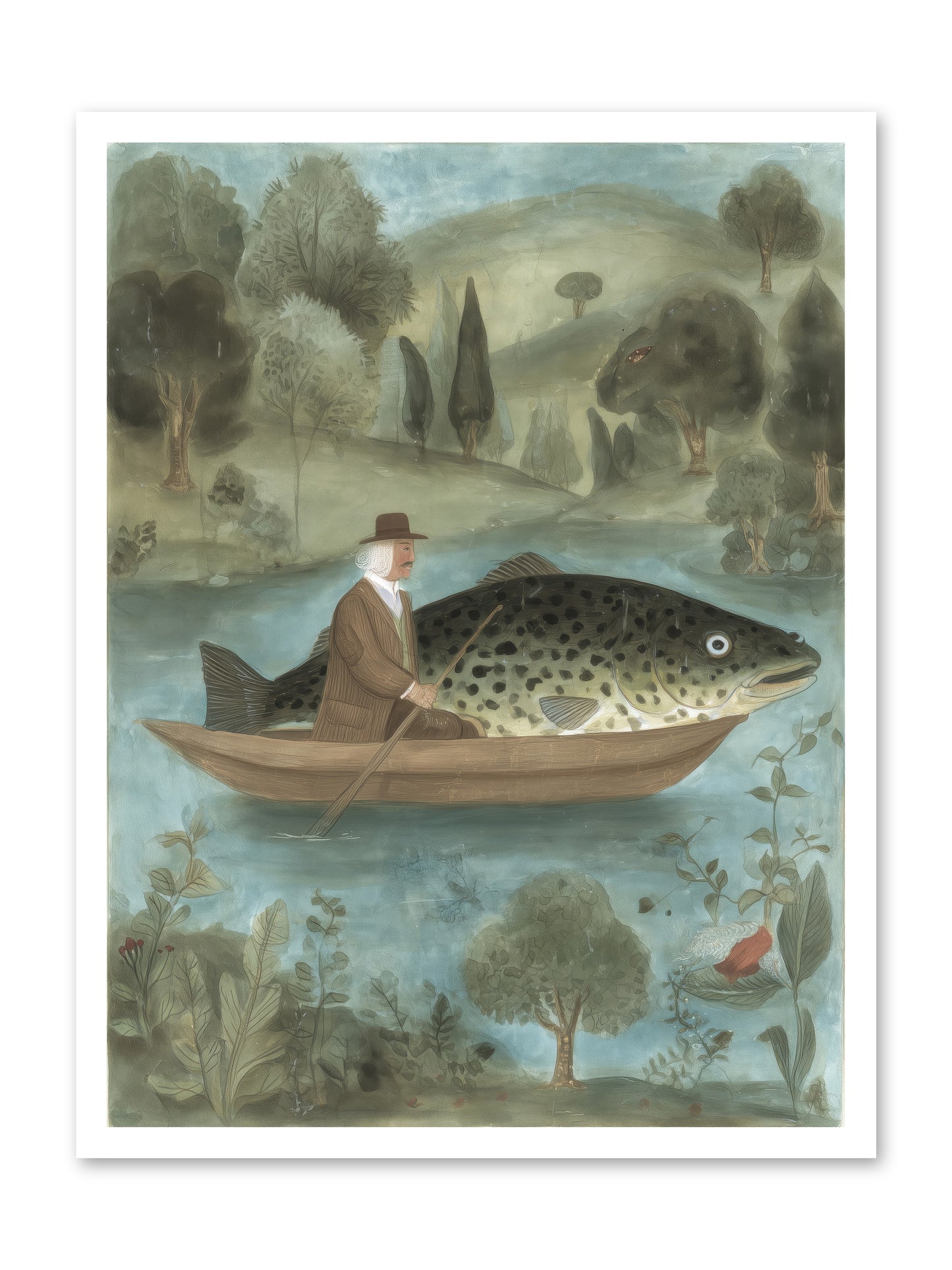 Thoreau's Pond -- Loose Canvas Print 24x32