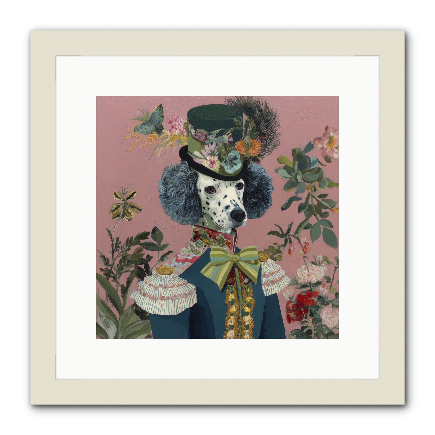 Thornfield Grace -- Framed Print - White 12x12