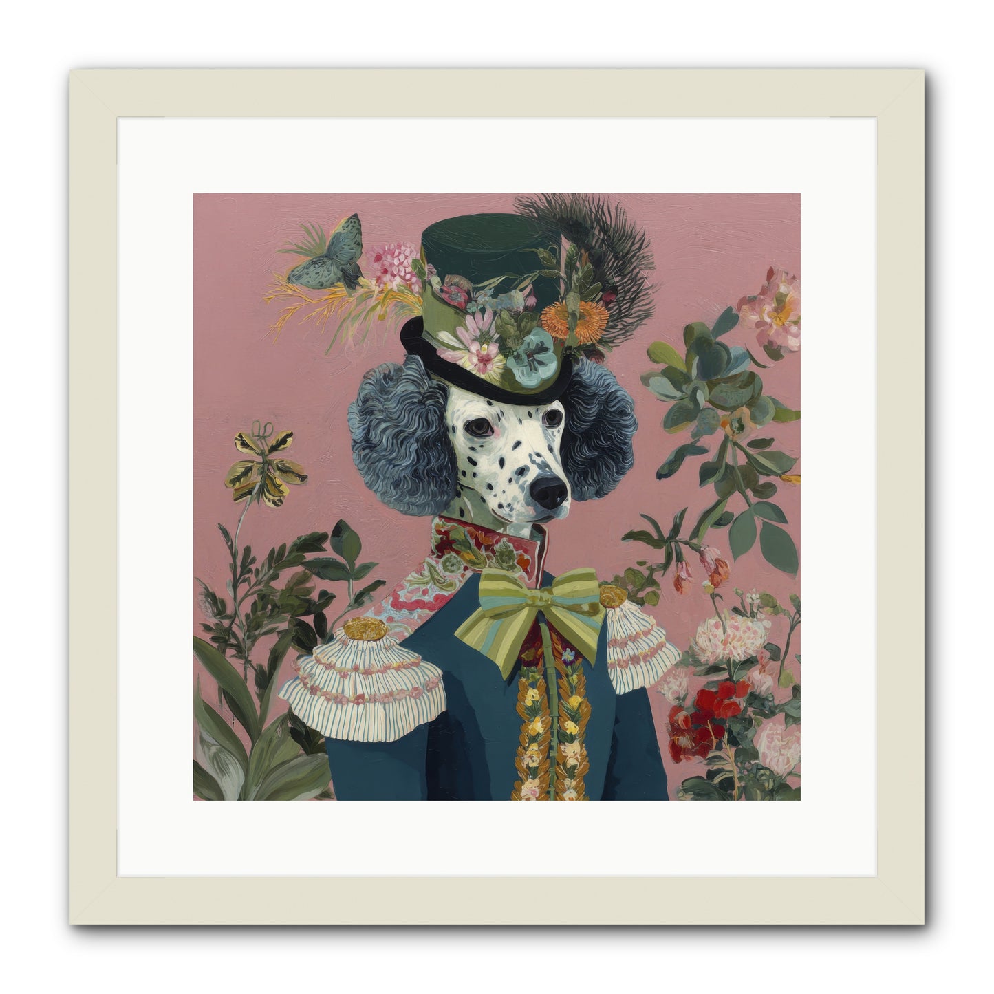 Thornfield Grace -- Framed Print - White 16x16