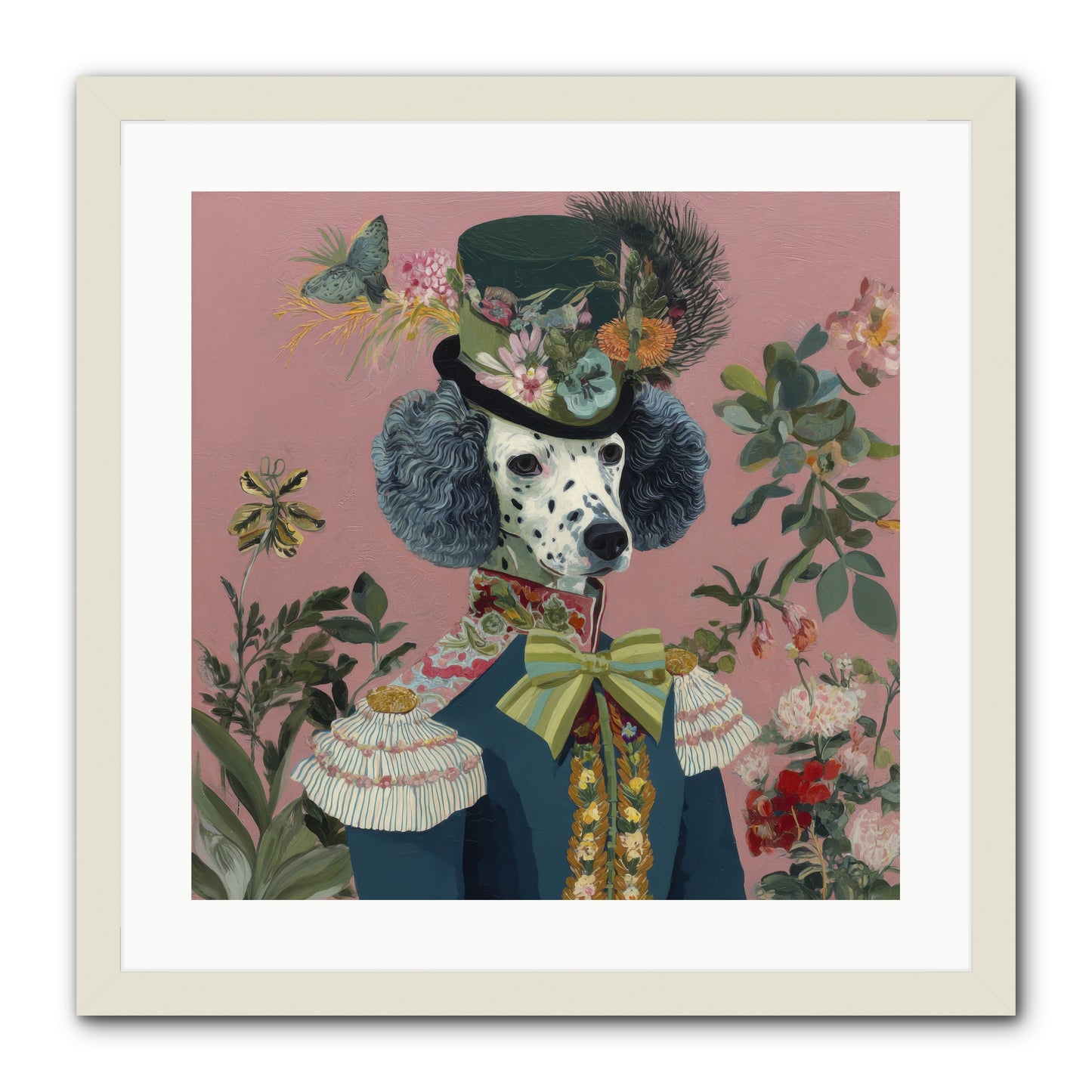 Thornfield Grace -- Framed Print - White 20x20