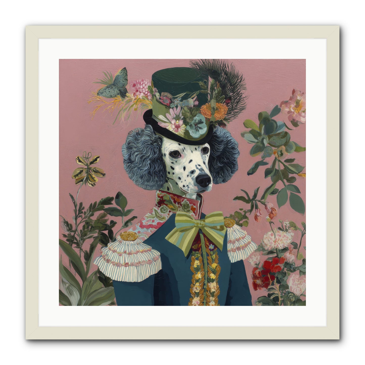 Thornfield Grace -- Framed Print - White 24x24