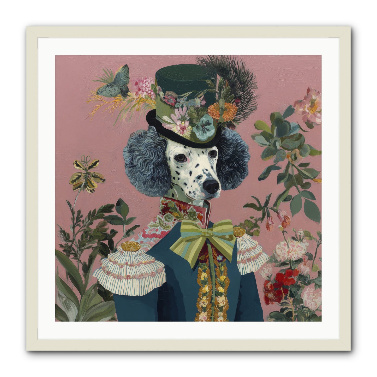 Thornfield Grace -- Framed Print - White 30x30