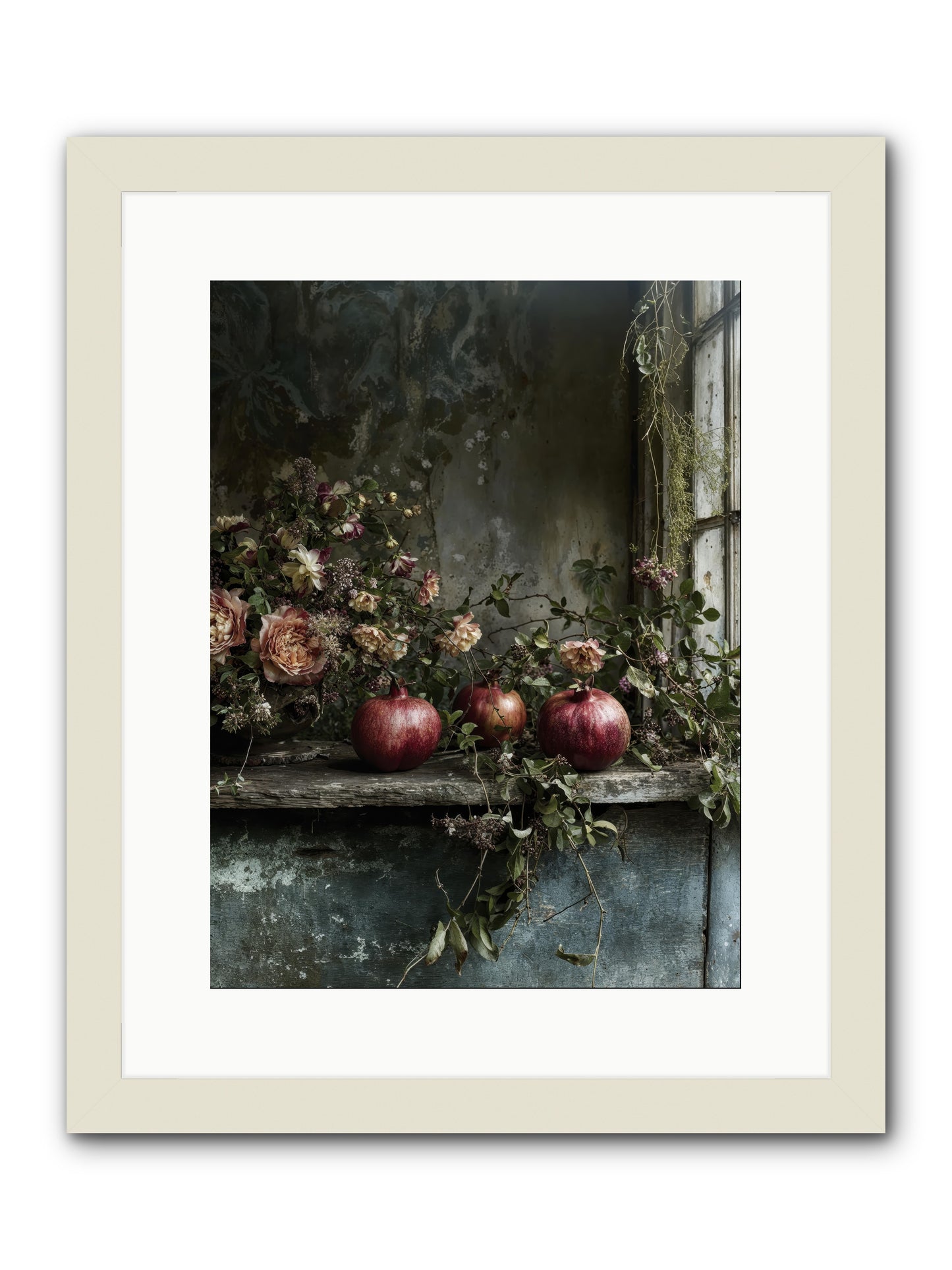 Thornsweet -- Framed Print - White 12x16
