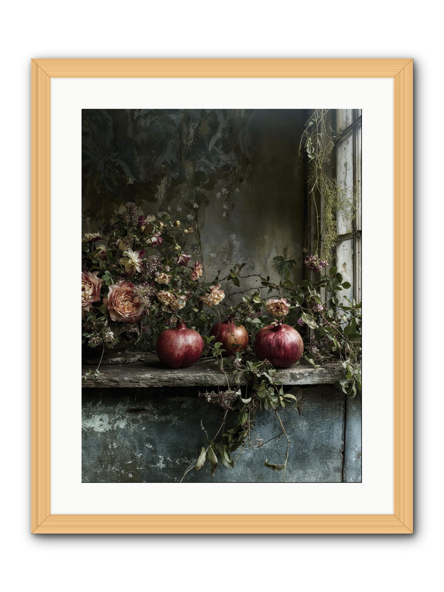Thornsweet -- Framed Print - Natural 18x24