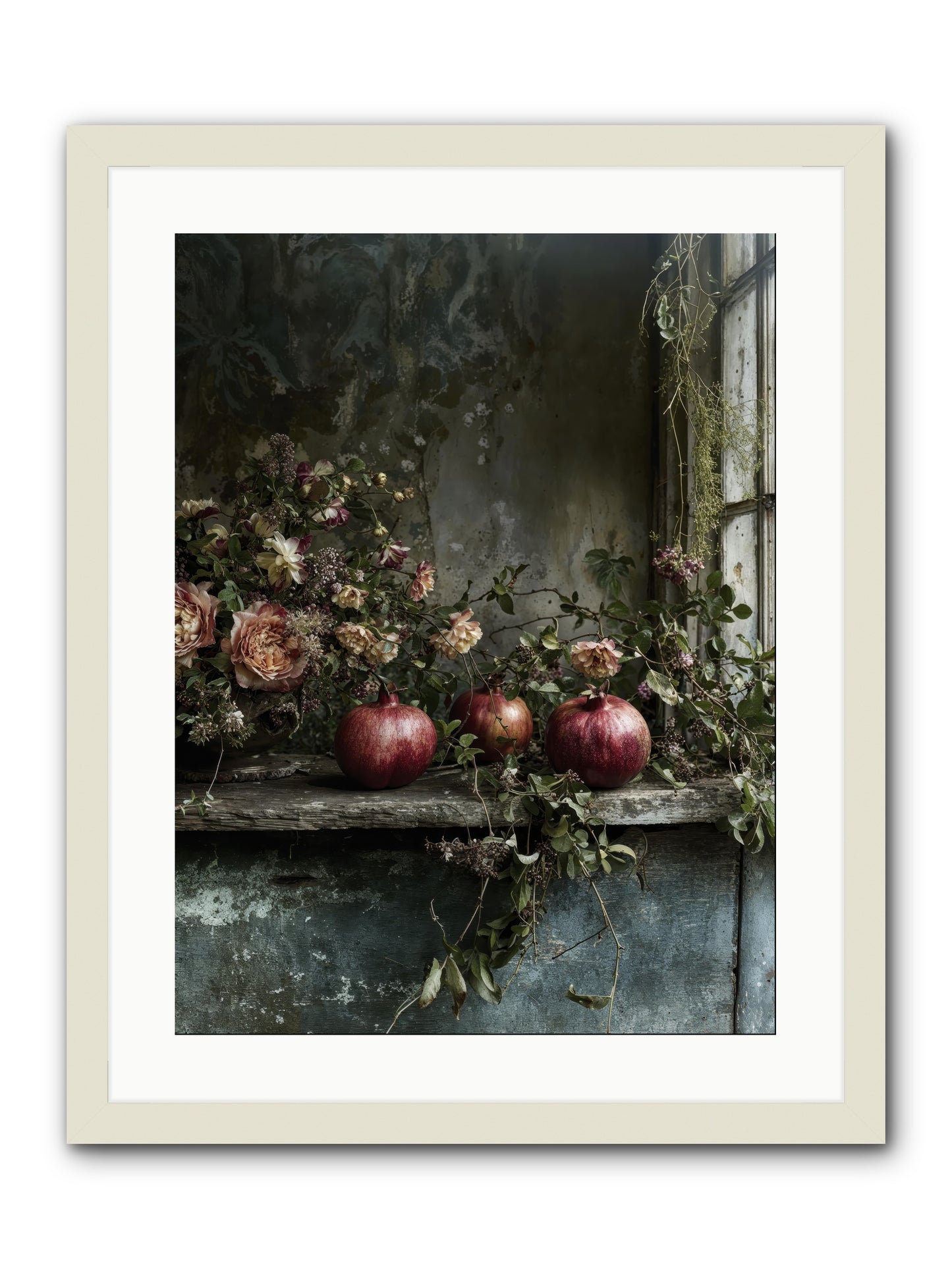 Thornsweet -- Framed Print - White 18x24