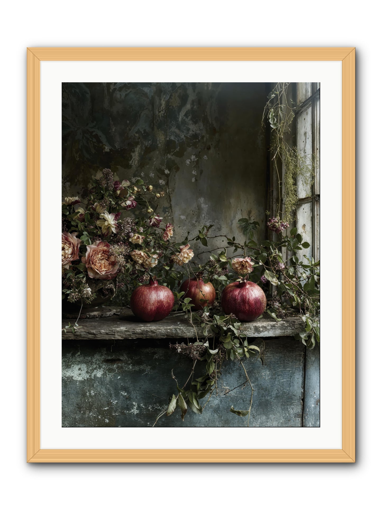 Thornsweet -- Framed Print - Natural 24x32
