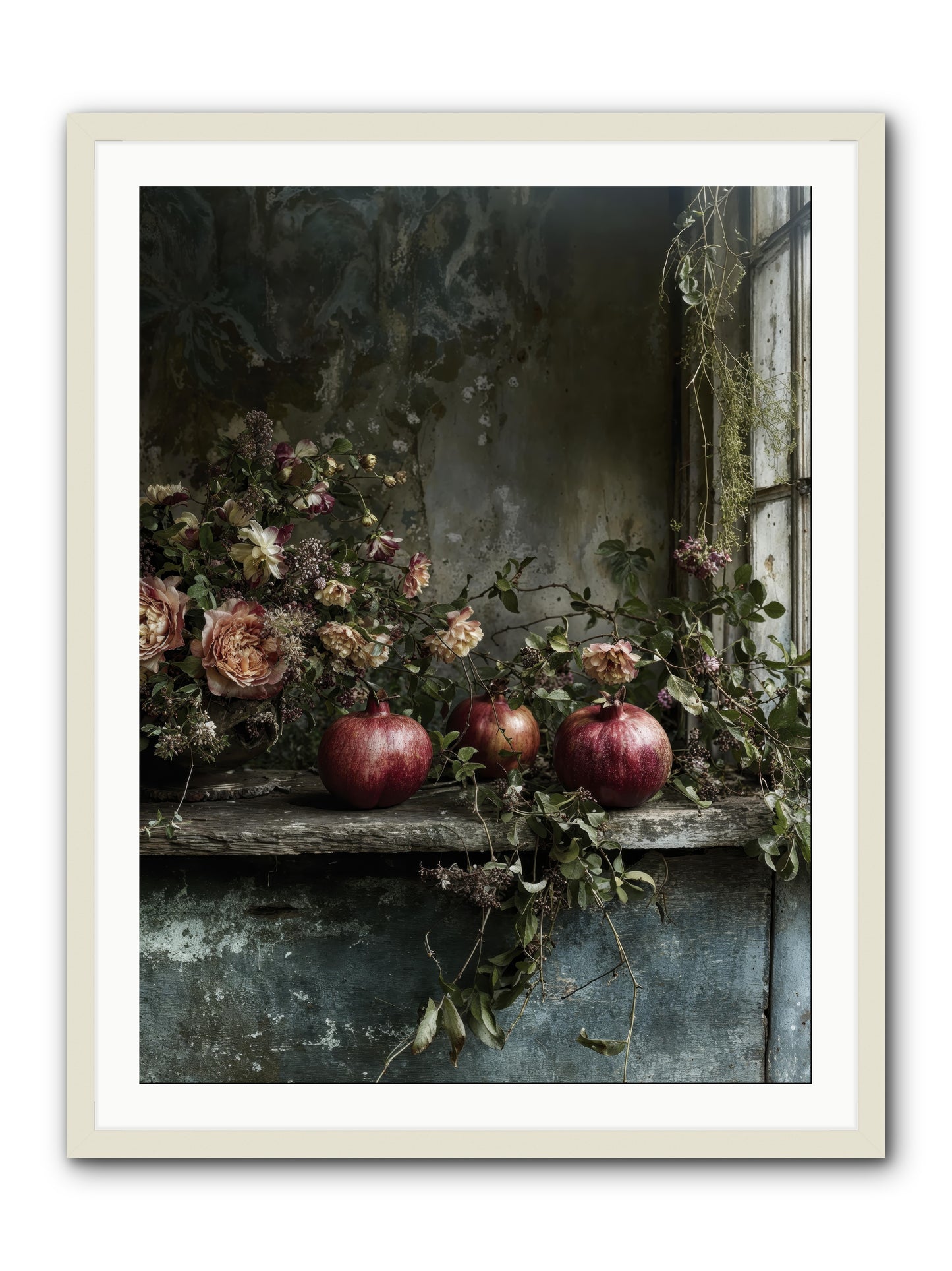 Thornsweet -- Framed Print - White 30x40
