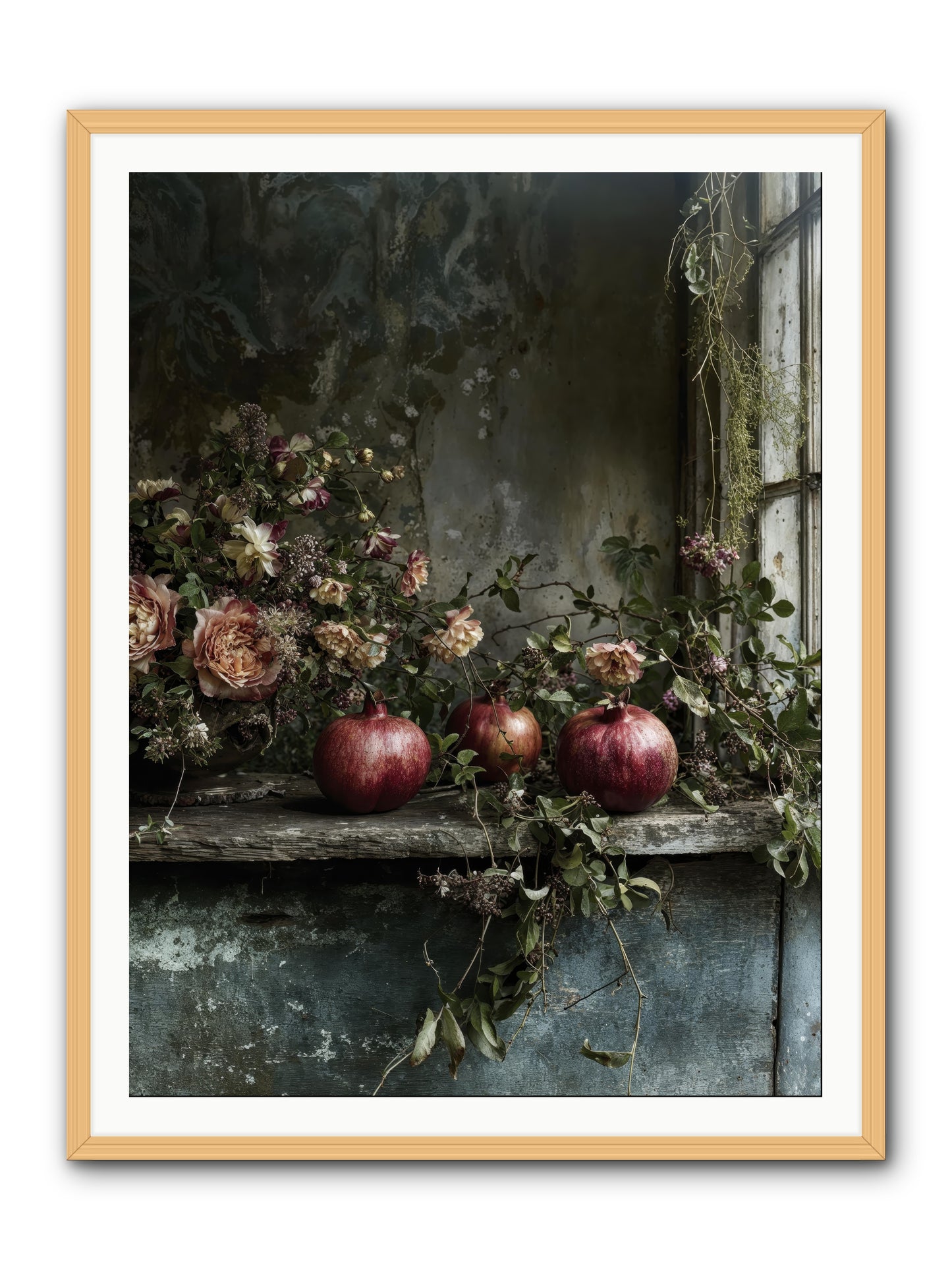 Thornsweet -- Framed Print - Natural 36x48