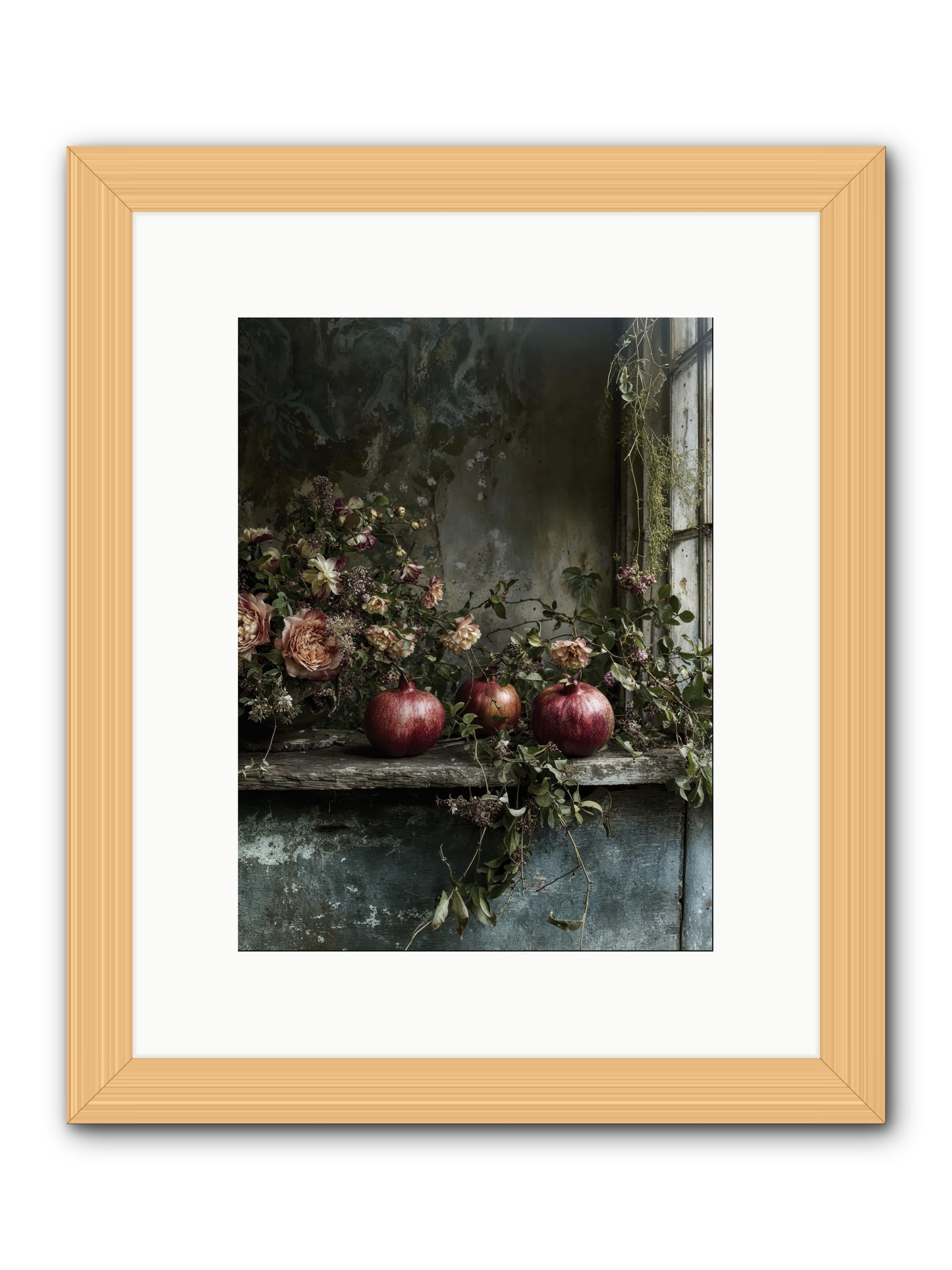 Thornsweet -- Framed Print - Natural 9x12