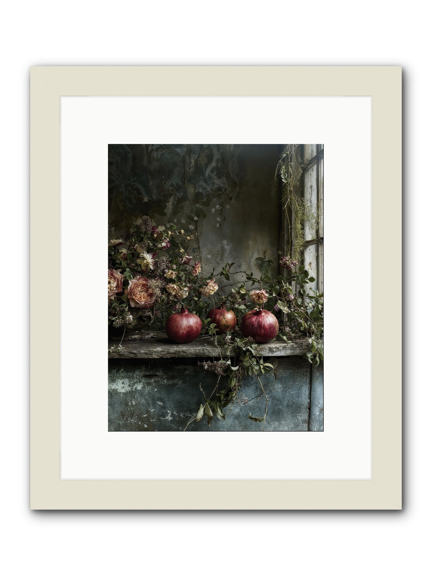 Thornsweet -- Framed Print - White 9x12