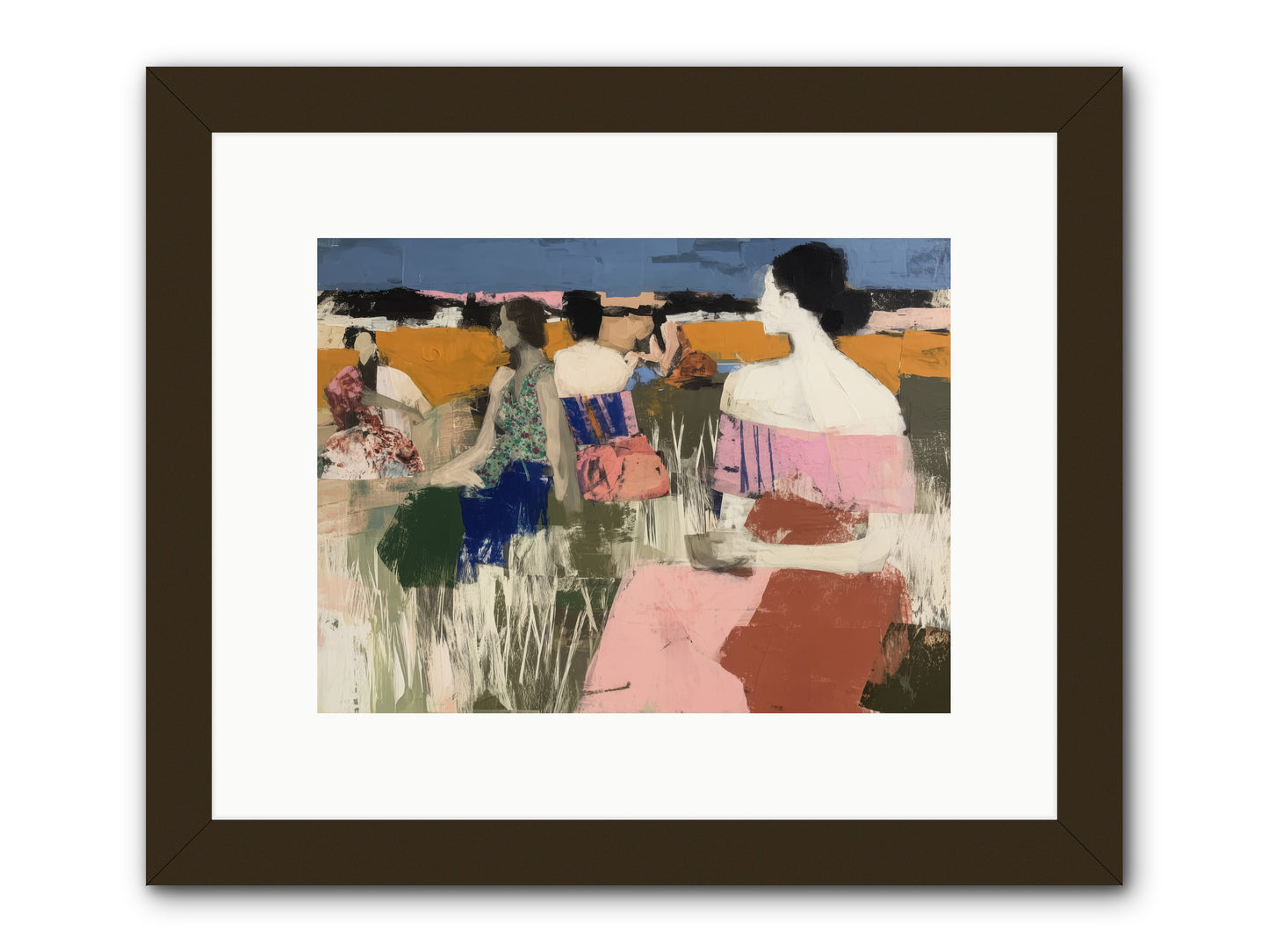 Threads of Affection -- Framed Print - Black 12x9