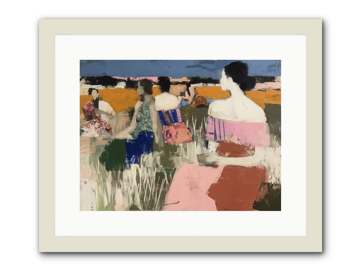 Threads of Affection -- Framed Print - White 16x12