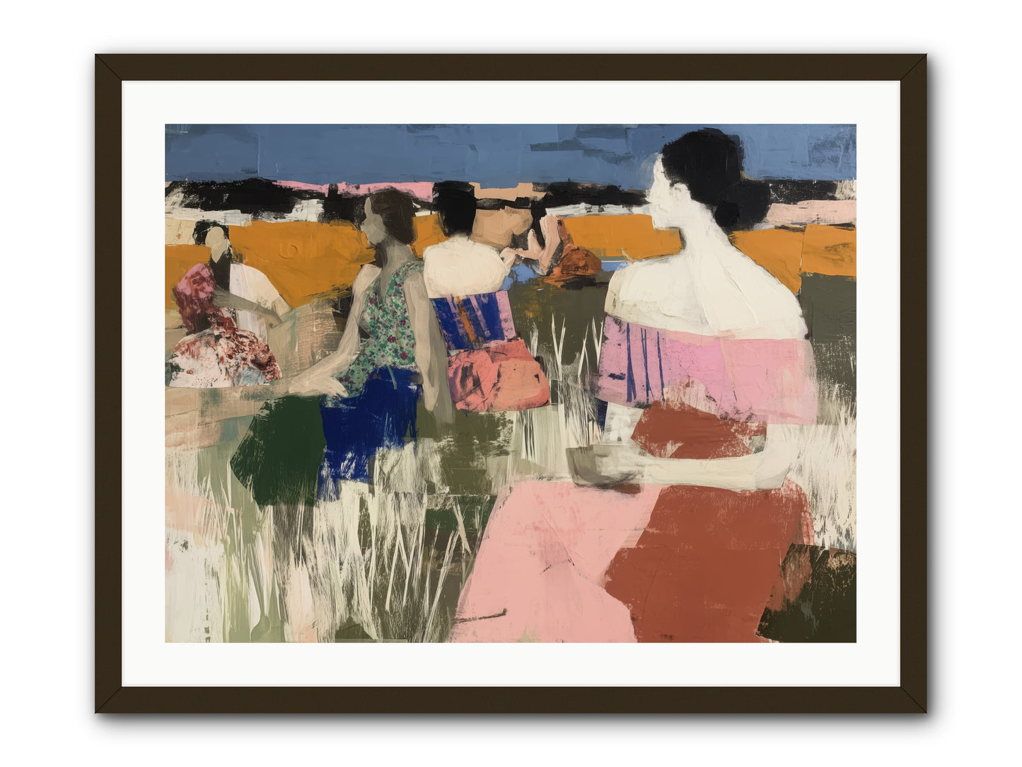 Threads of Affection -- Framed Print - Black 32x24