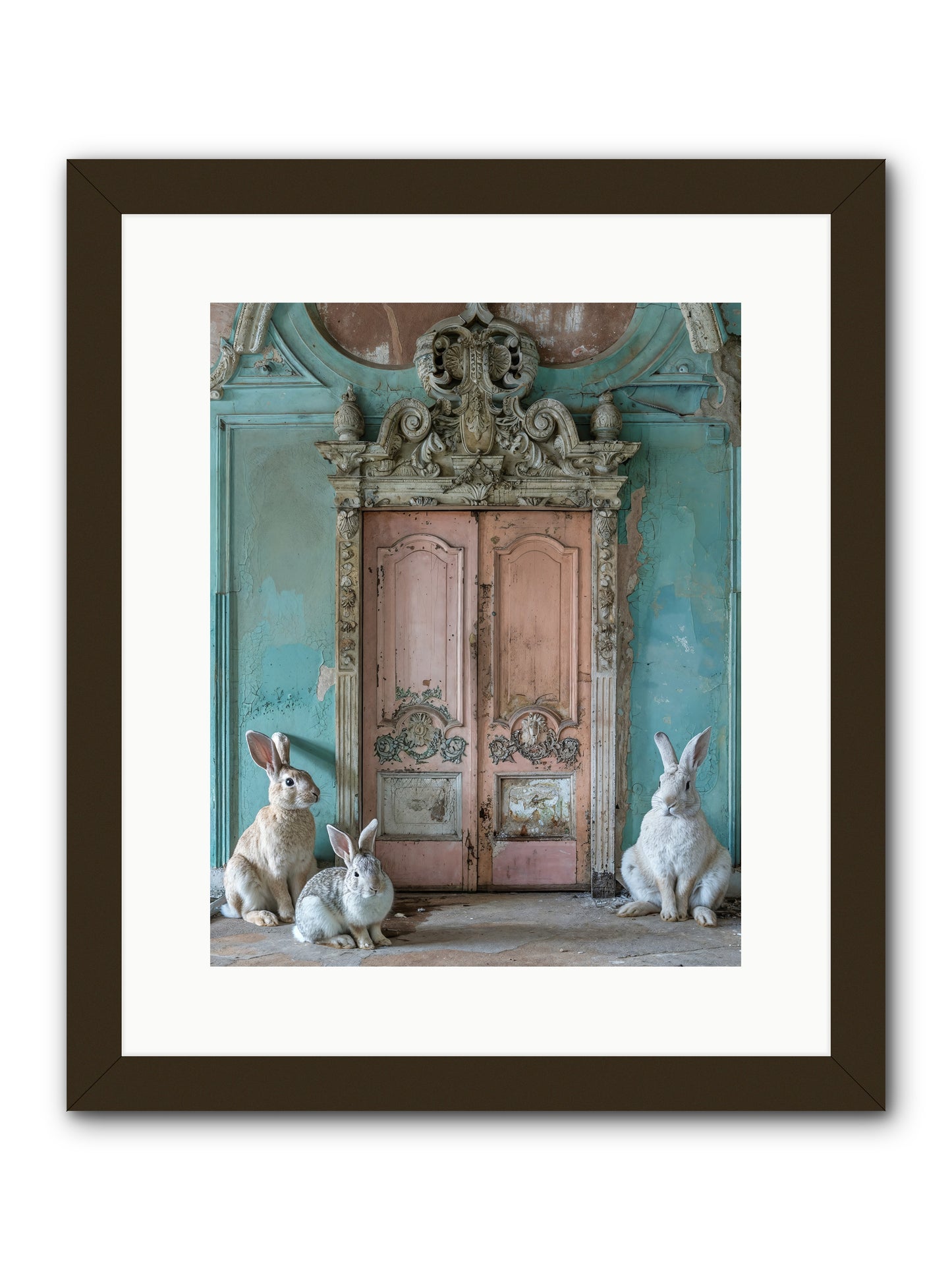 Threshold To Cottontail's Paradise -- Framed Print - Black 12x15