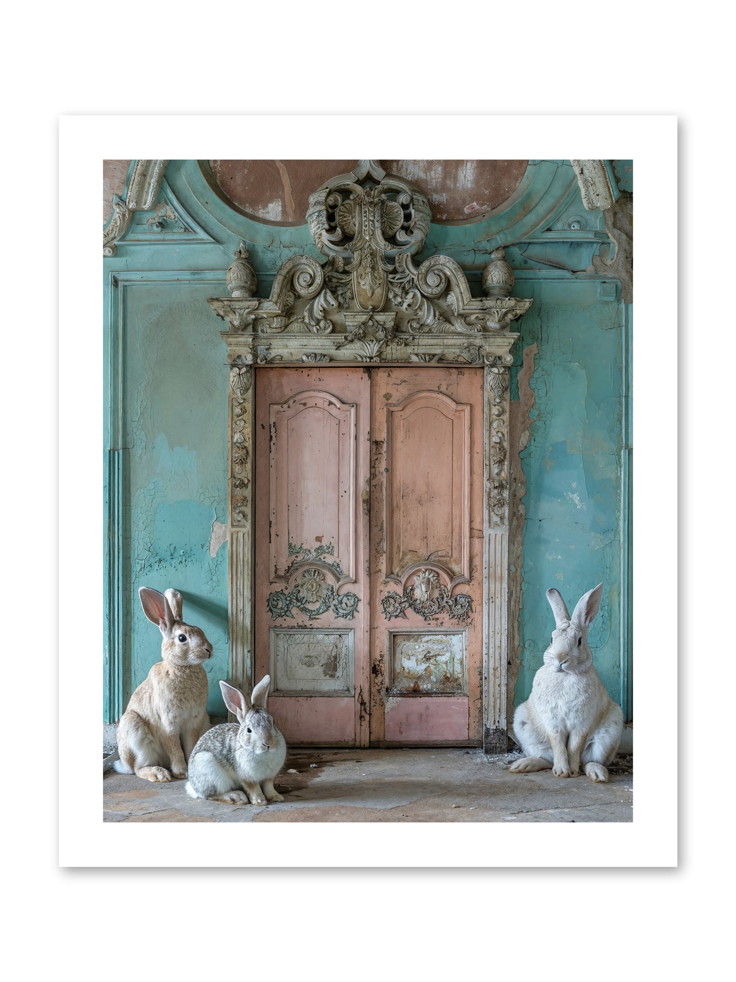 Threshold To Cottontail's Paradise -- Paper Print 12x15