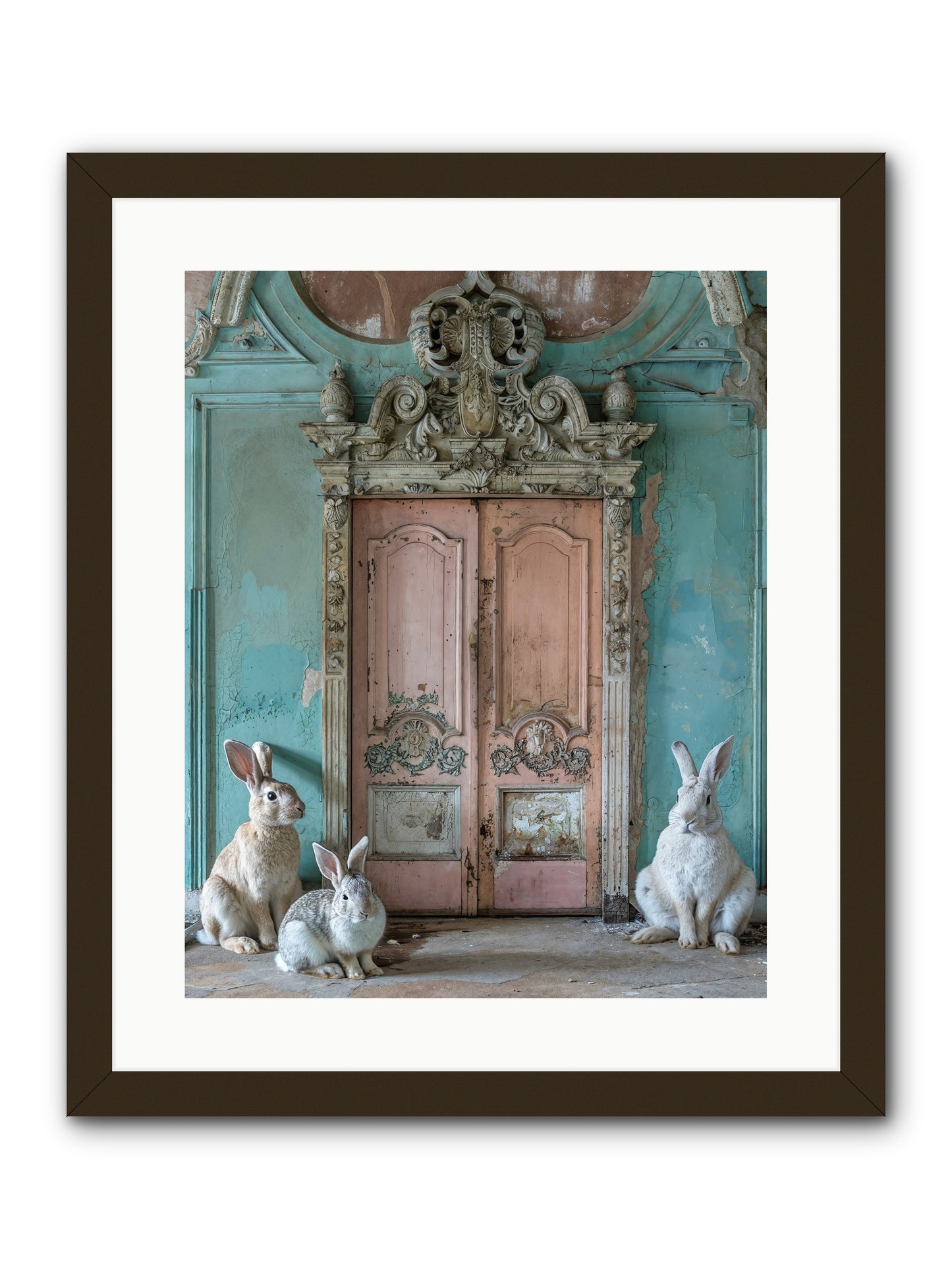 Threshold To Cottontail's Paradise -- Framed Print - Black 16x20