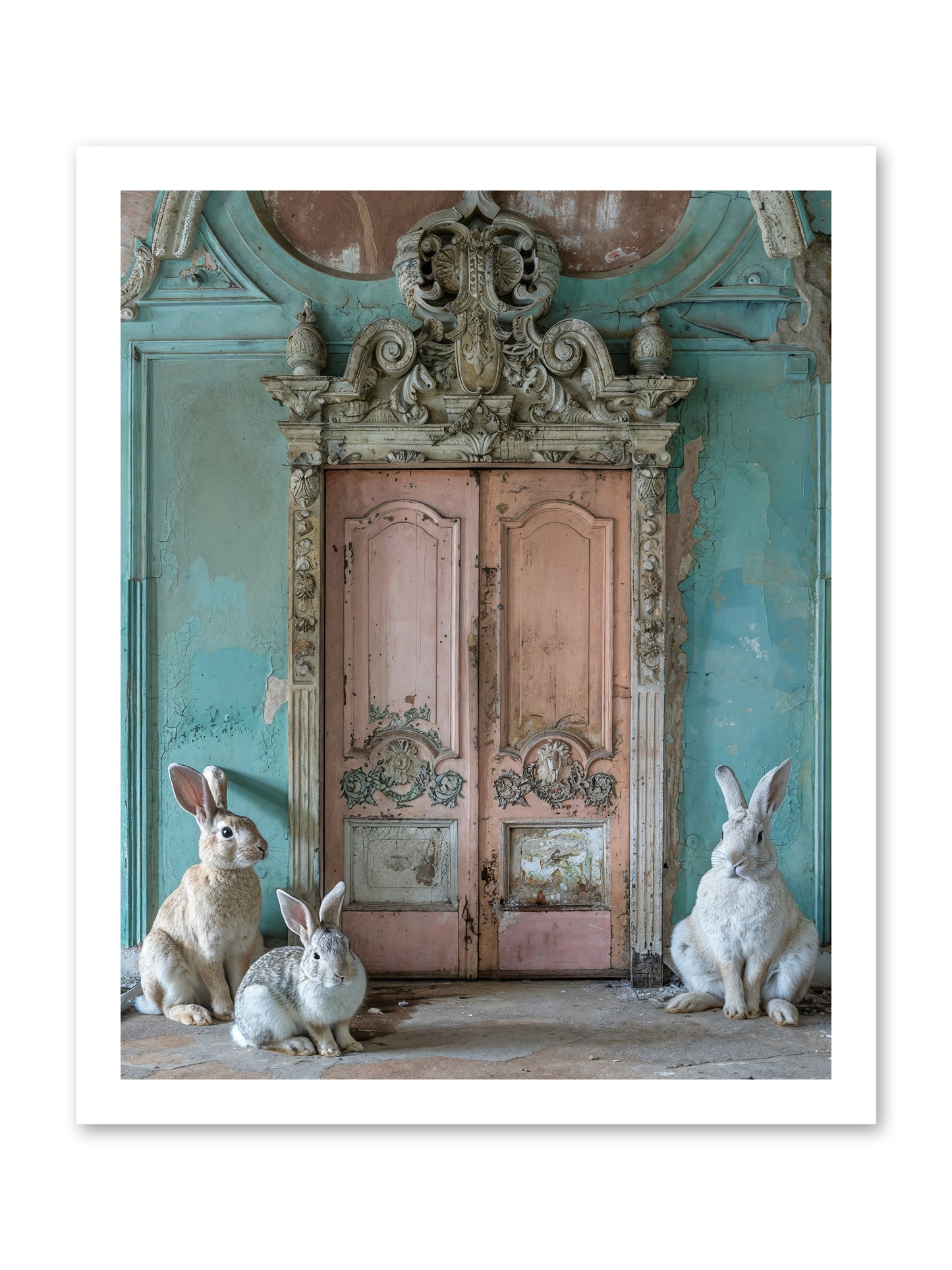 Threshold To Cottontail's Paradise -- Loose Canvas Print 16x20
