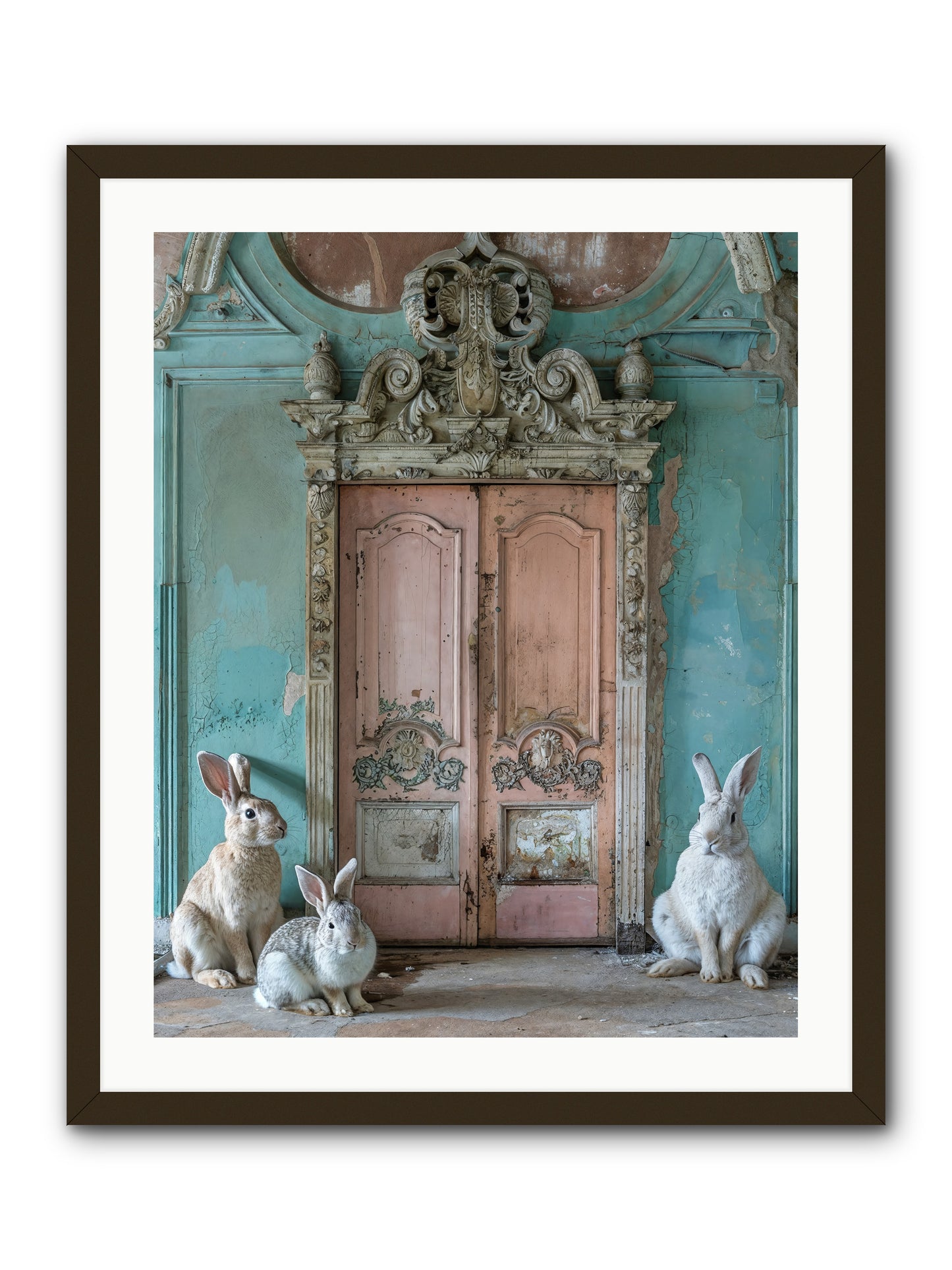 Threshold To Cottontail's Paradise -- Framed Print - Black 24x30