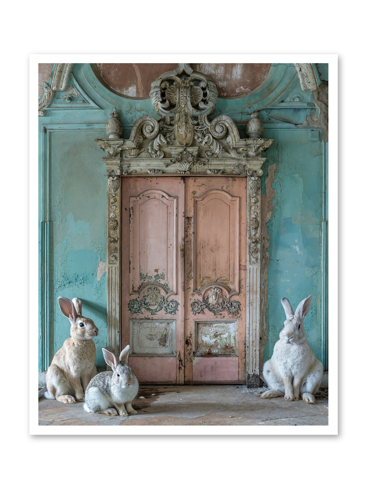 Threshold To Cottontail's Paradise -- Loose Canvas Print 32x40