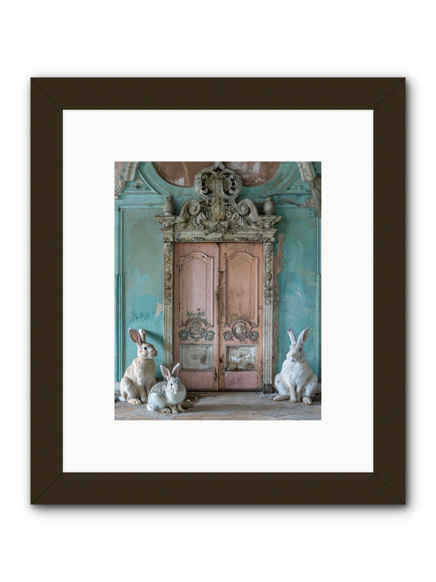 Threshold To Cottontail's Paradise -- Framed Print - Black 8x10